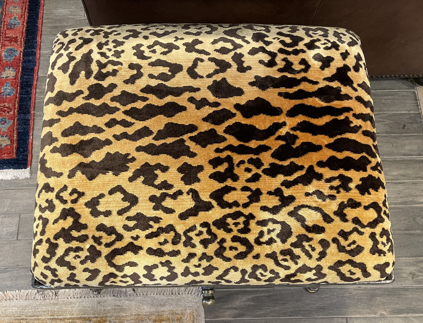 Roman Curule Leopard Bench (0KP017)
