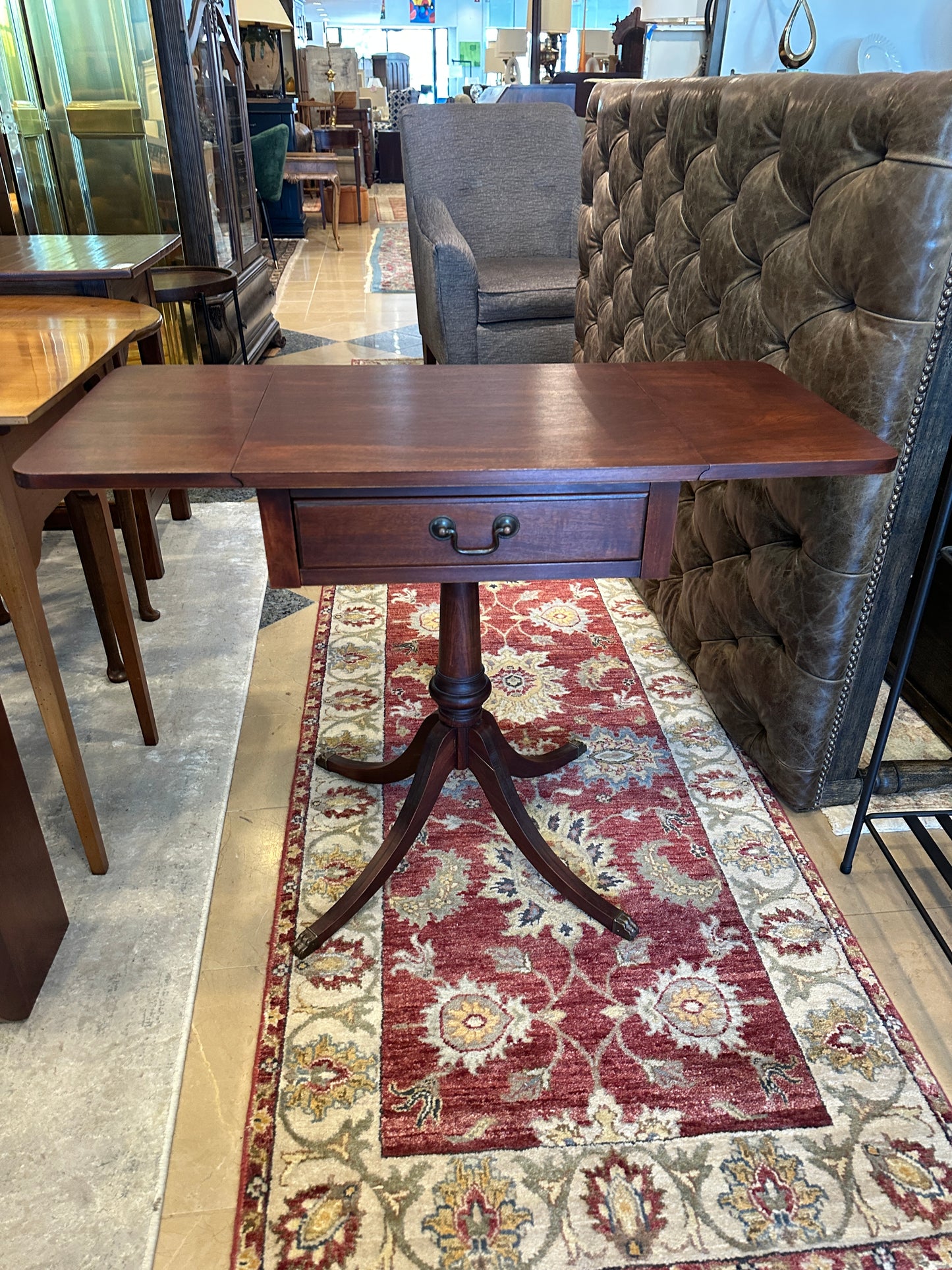 Small Drop Leaf with Drawer End Table (0C401D)