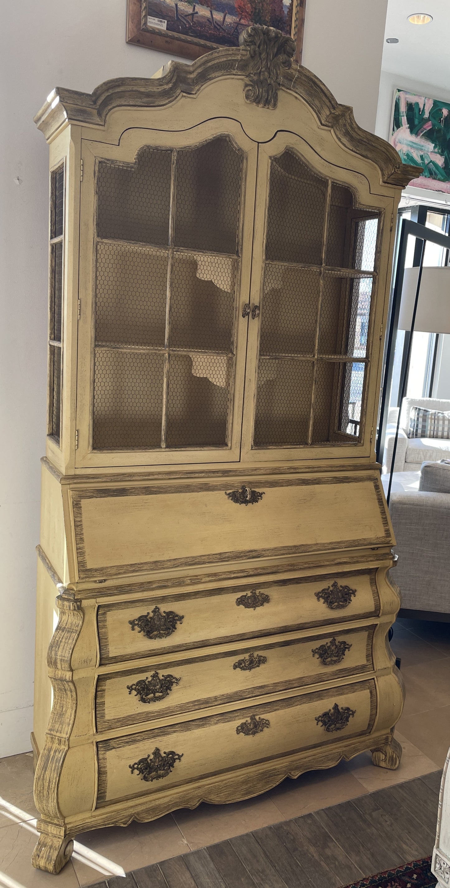 Henredon "Dorothy Draper" Bookshelf Secretary, 1960s (0JF002)