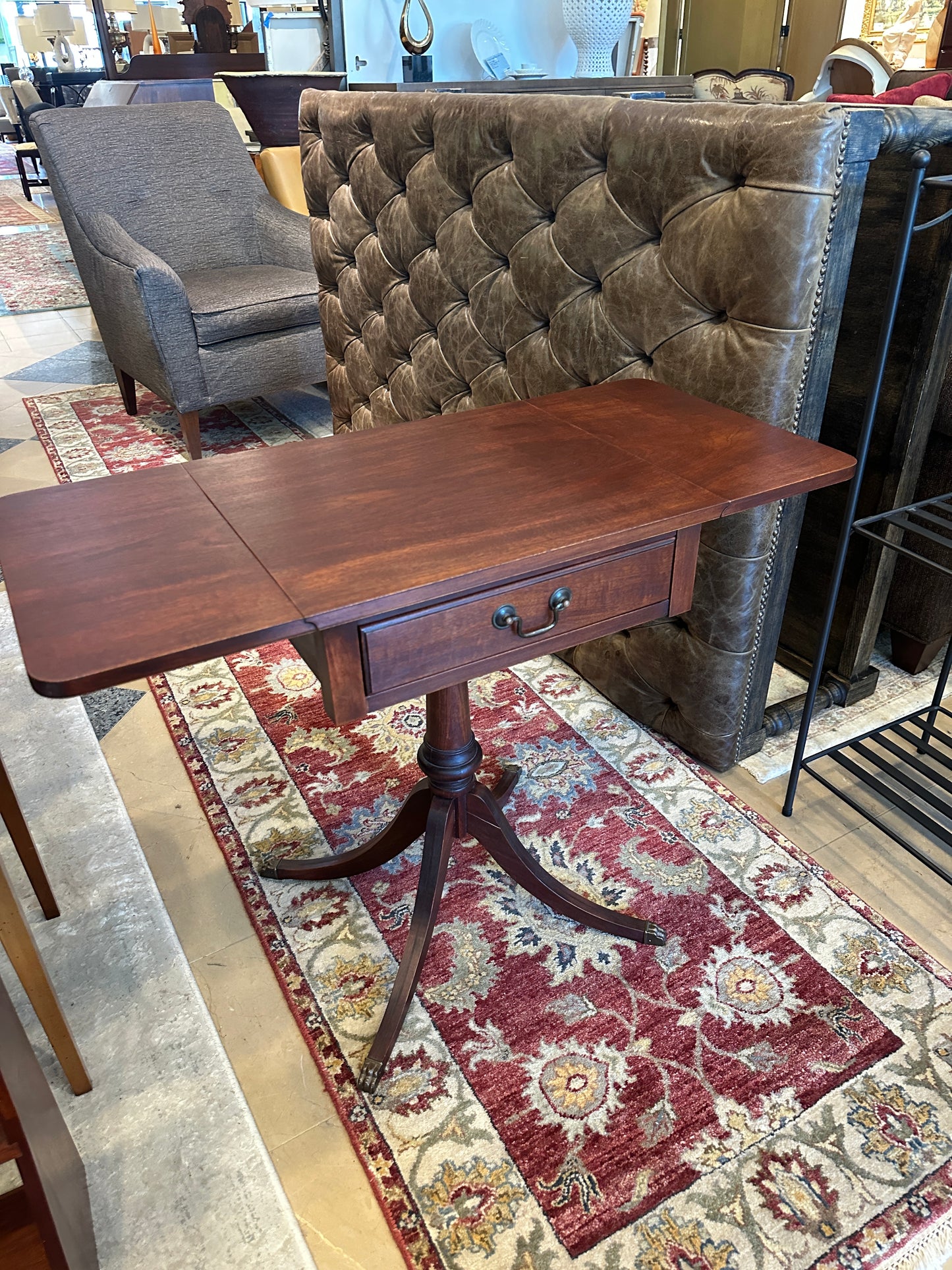 Small Drop Leaf with Drawer End Table (0C401D)