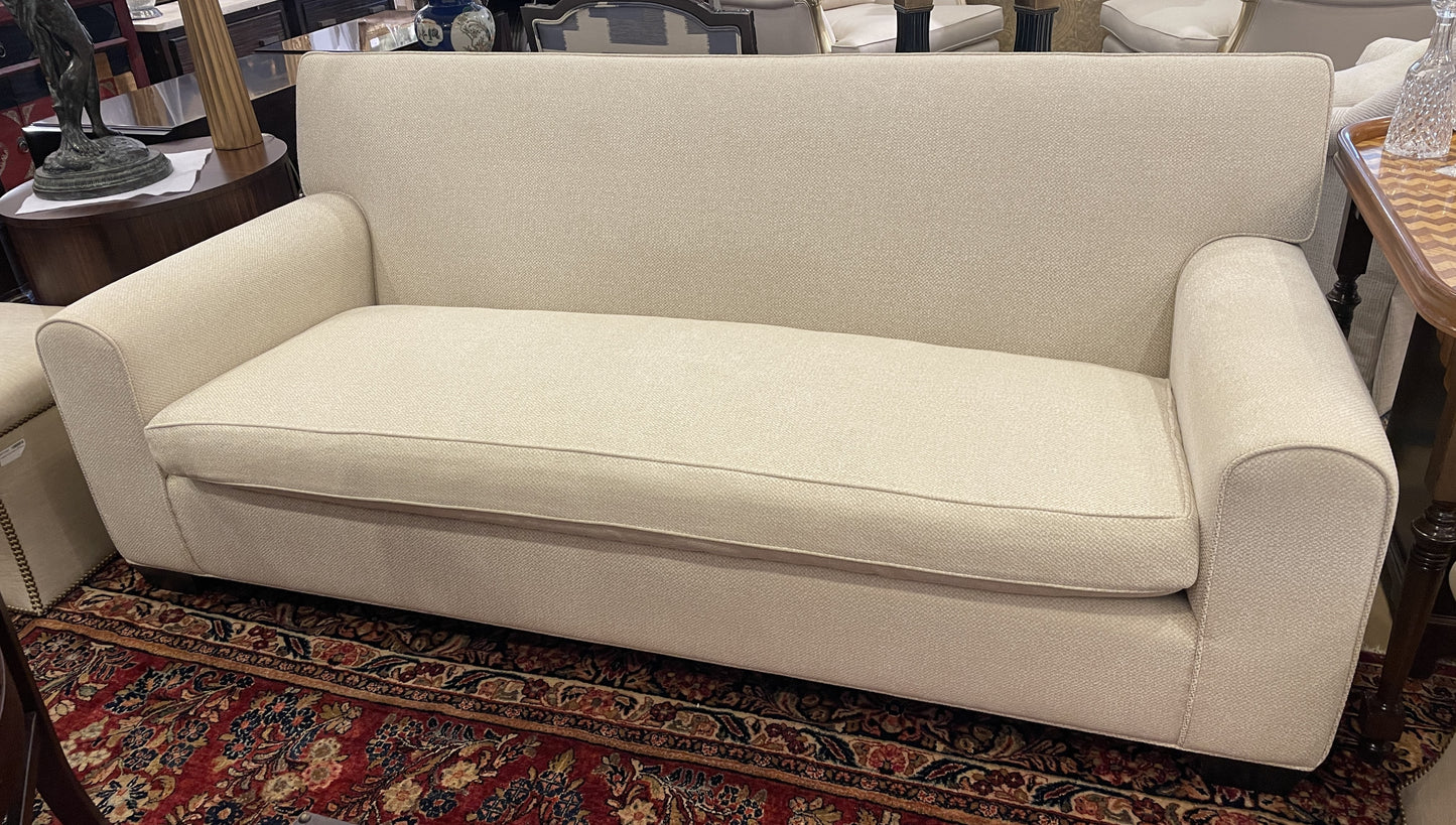 Bespoke Basket Weave Micro Boucle Sofa, AS IS (0OT00I)