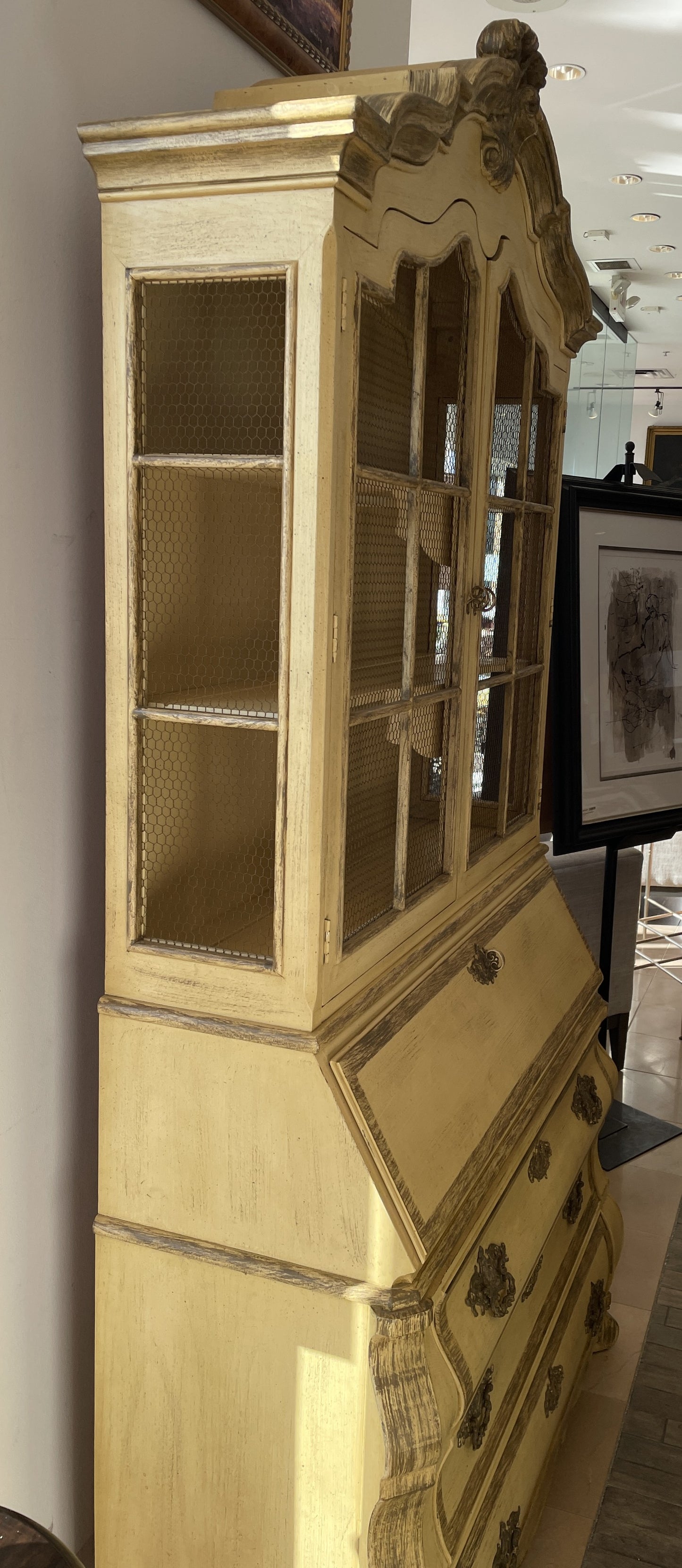 Henredon "Dorothy Draper" Bookshelf Secretary, 1960s (0JF002)