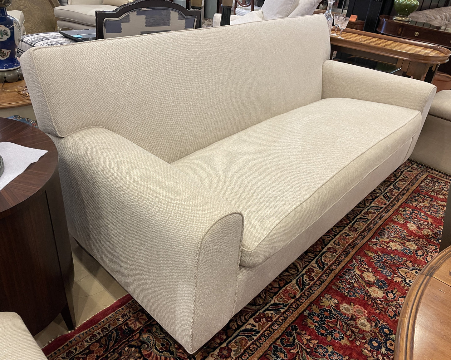 Bespoke Basket Weave Micro Boucle Sofa, AS IS (0OT00I)