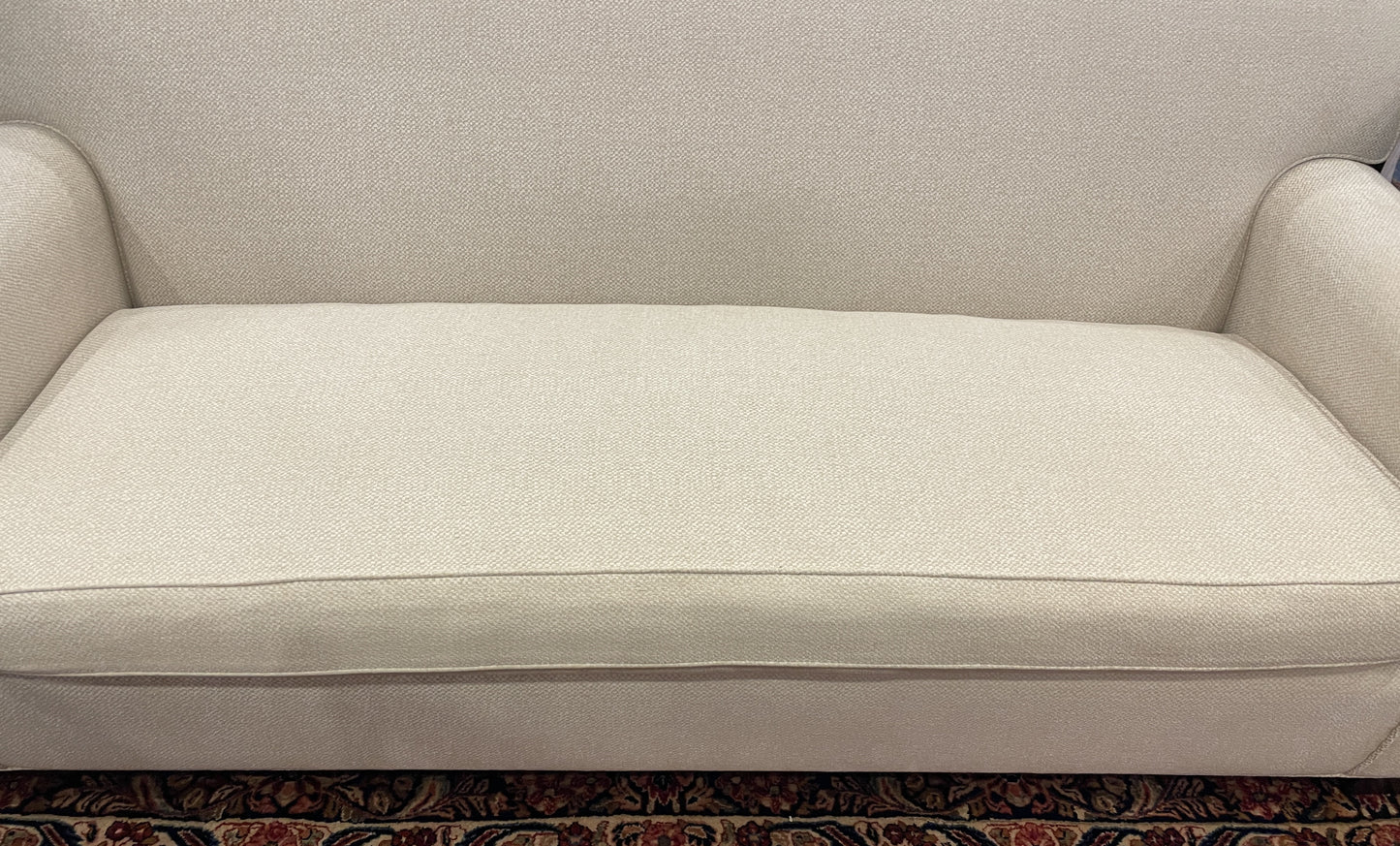 Bespoke Basket Weave Micro Boucle Sofa, AS IS (0OT00I)