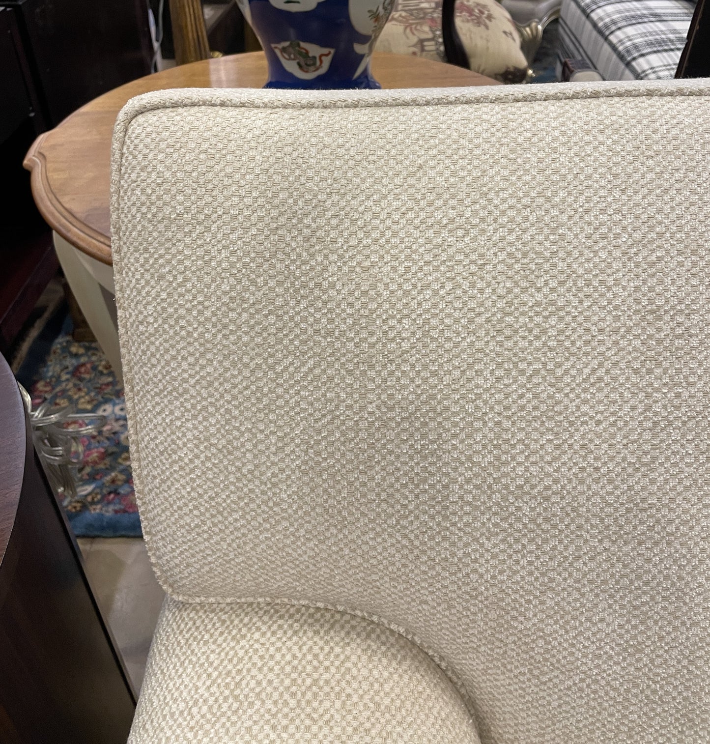 Bespoke Basket Weave Micro Boucle Sofa, AS IS (0OT00I)