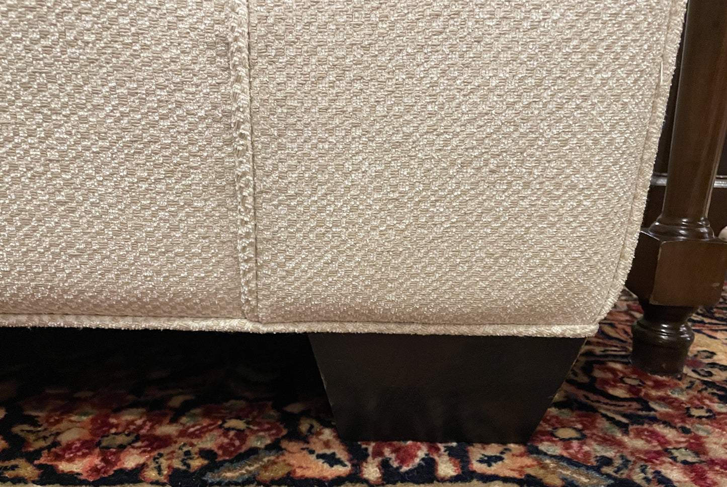 Bespoke Basket Weave Micro Boucle Sofa, AS IS (0OT00I)