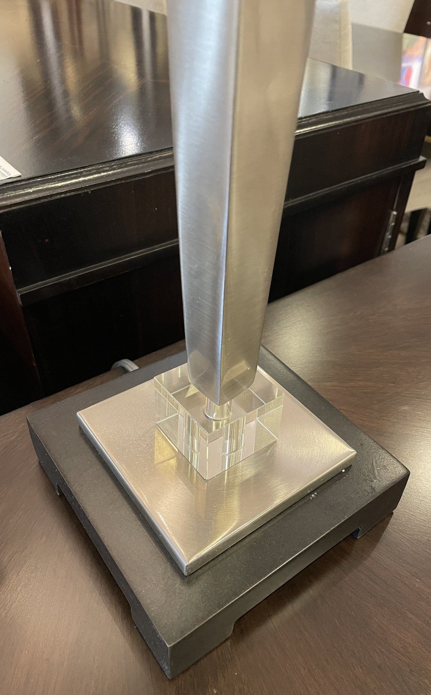 Uttermost Silver and Acrylic Lamp (0L701G)