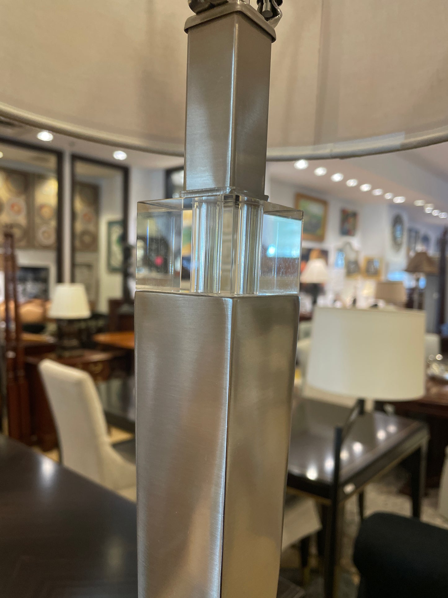 Uttermost Silver and Acrylic Lamp (0L701G)