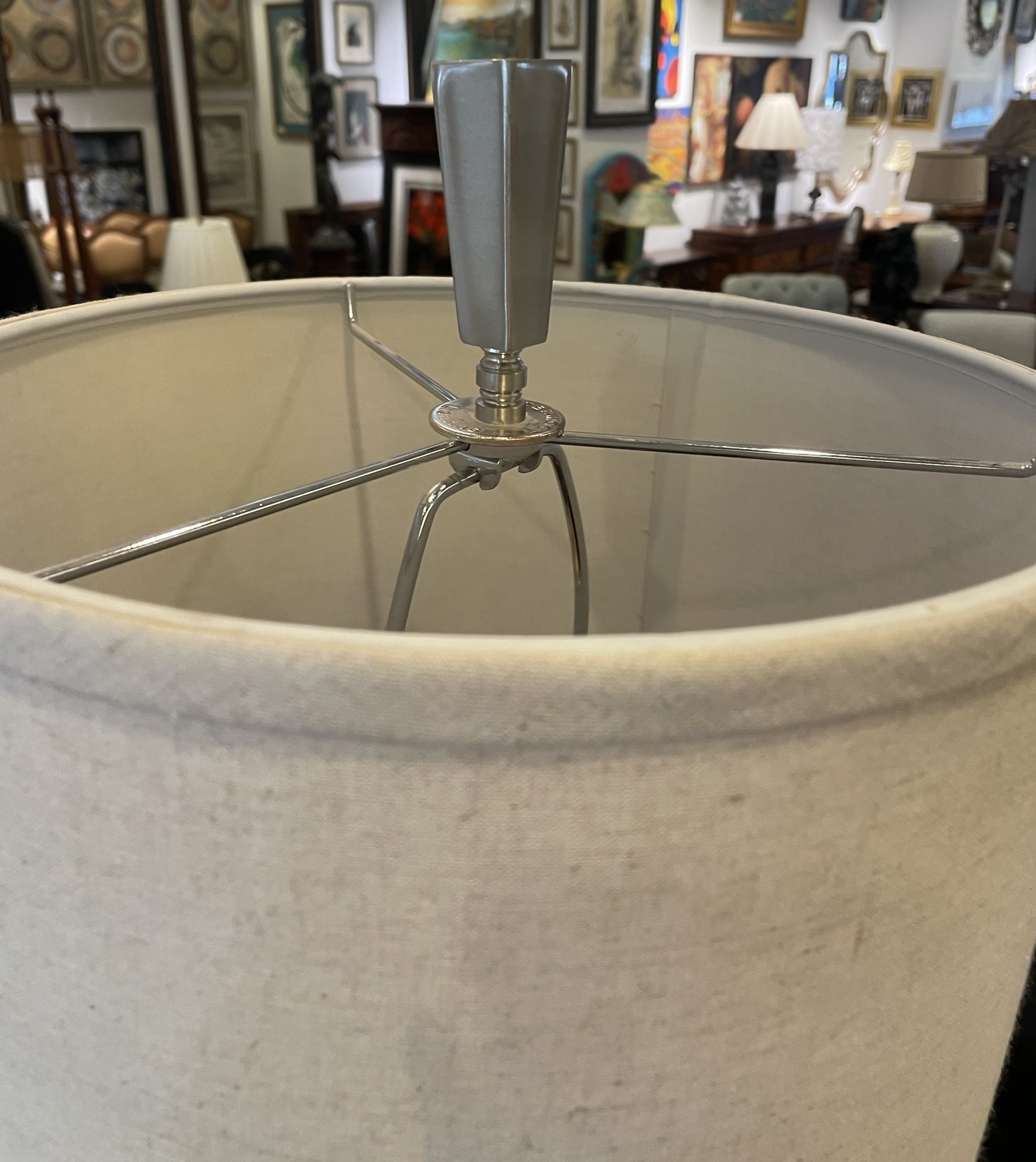 Uttermost Silver and Acrylic Lamp (0L701G)