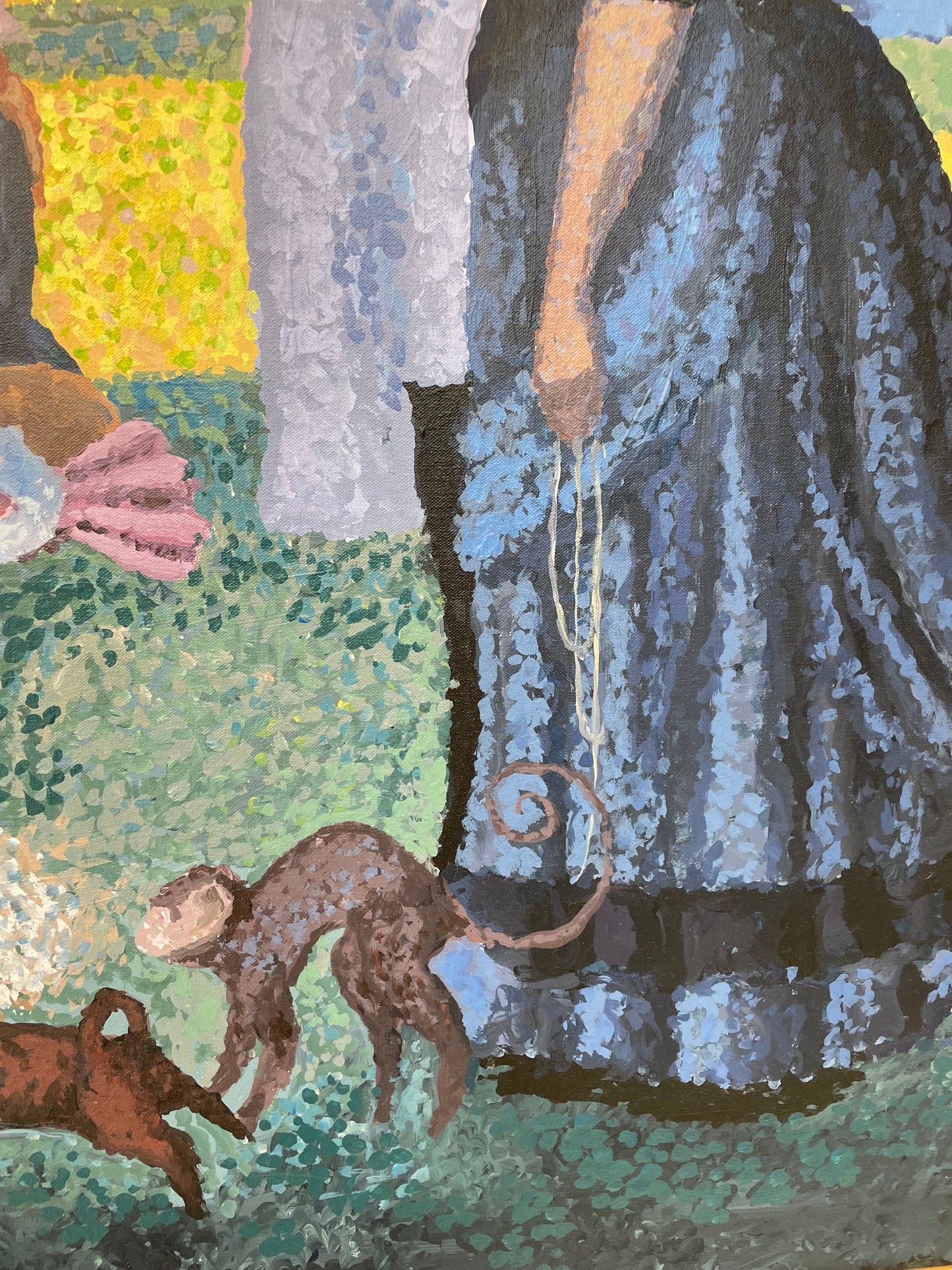 Georges Seurat "A Sunday Afternoon..." Painting on Canvas Reproduction (20573)
