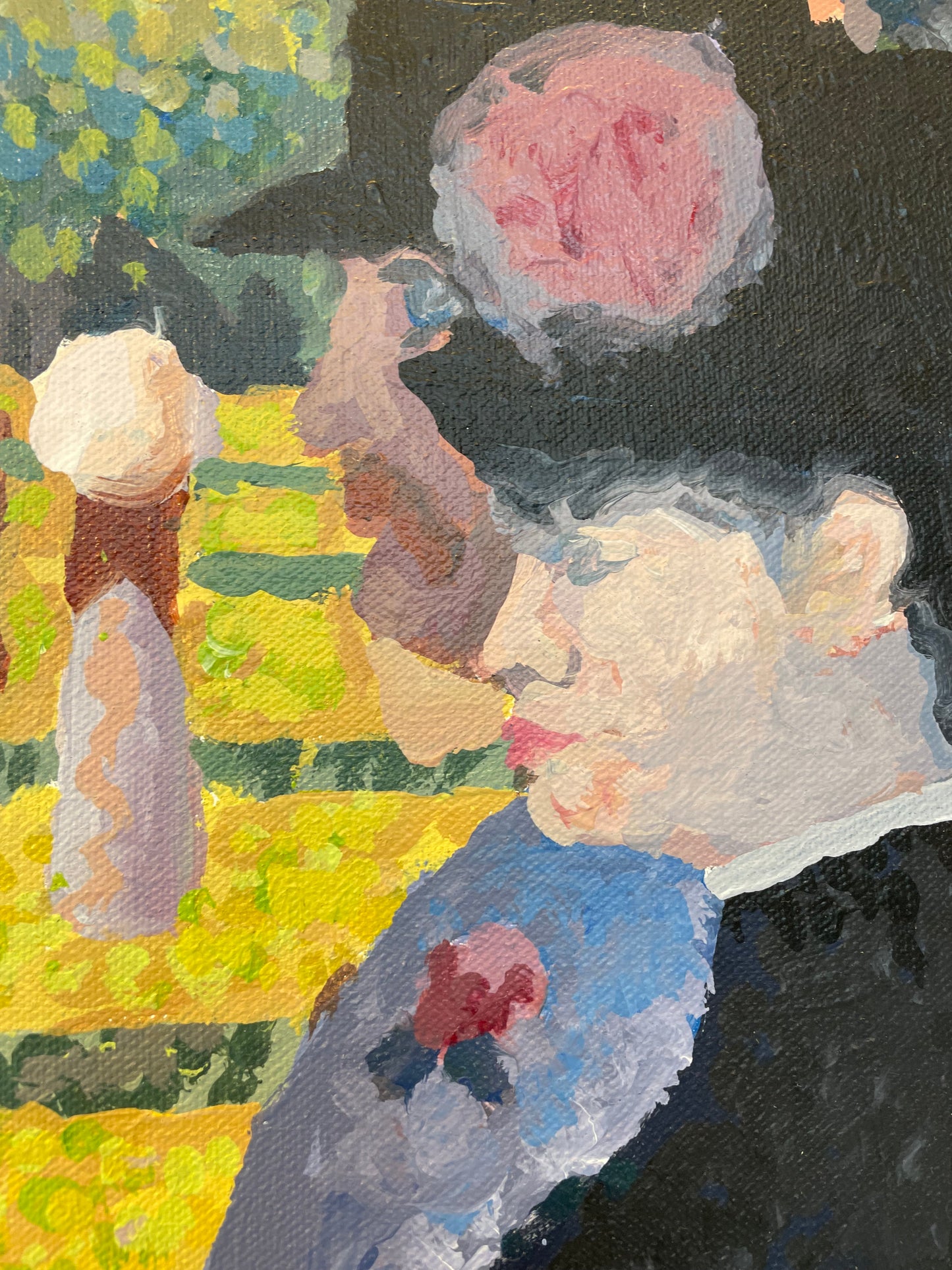 Georges Seurat "A Sunday Afternoon..." Painting on Canvas Reproduction (20573)