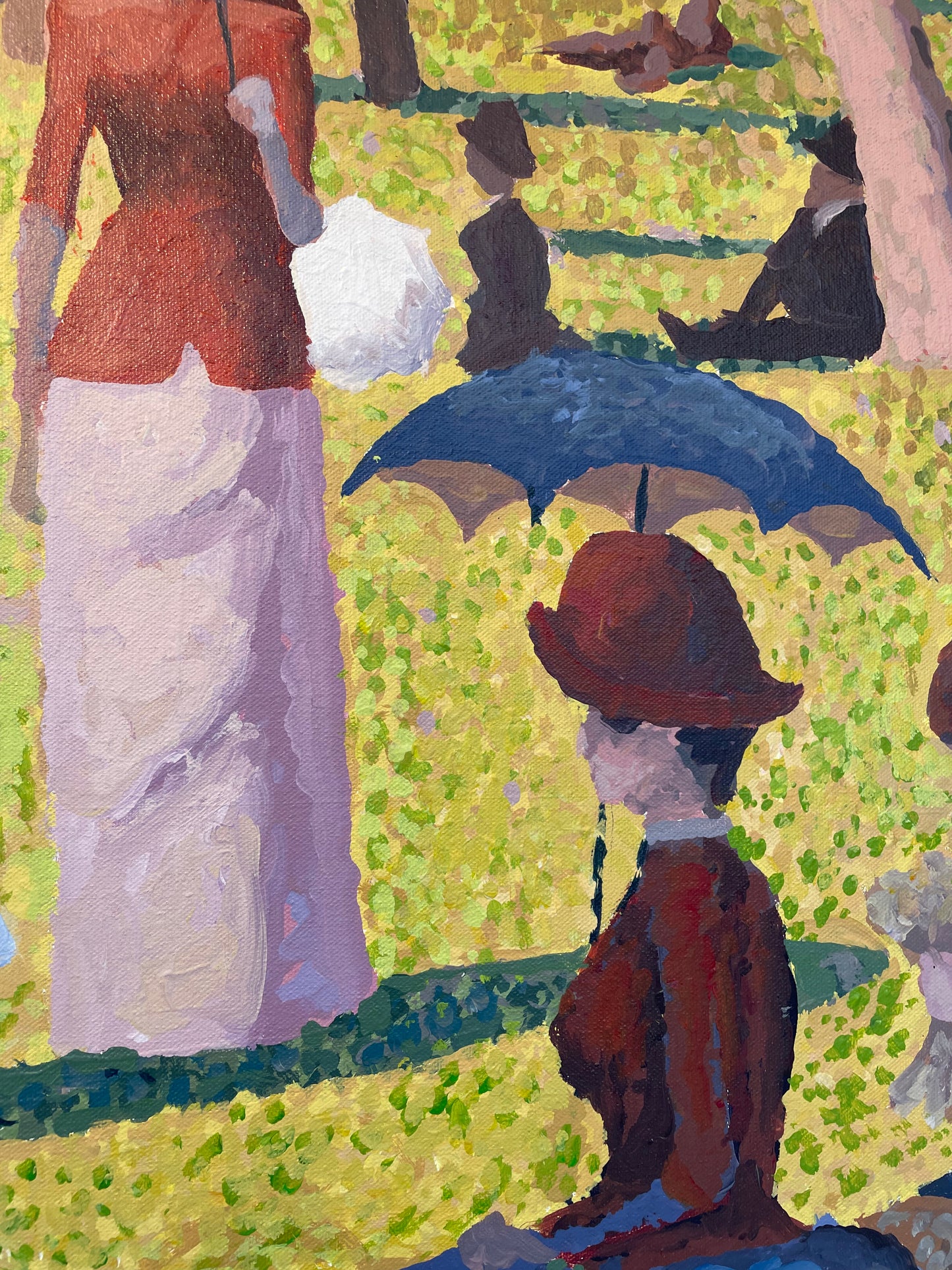 Georges Seurat "A Sunday Afternoon..." Painting on Canvas Reproduction (20573)
