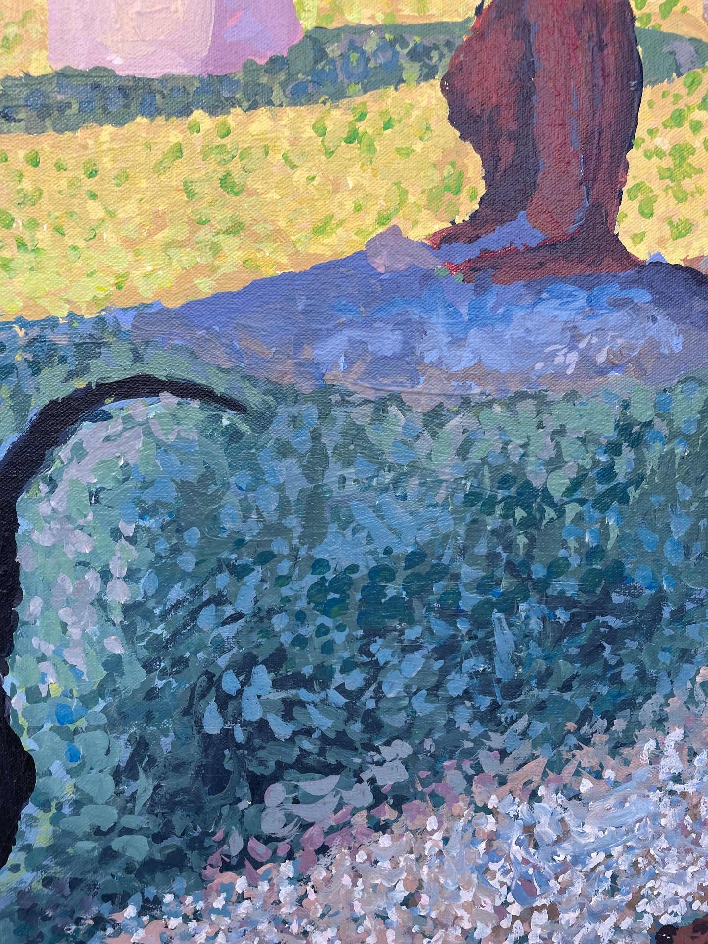 Georges Seurat "A Sunday Afternoon..." Painting on Canvas Reproduction (20573)
