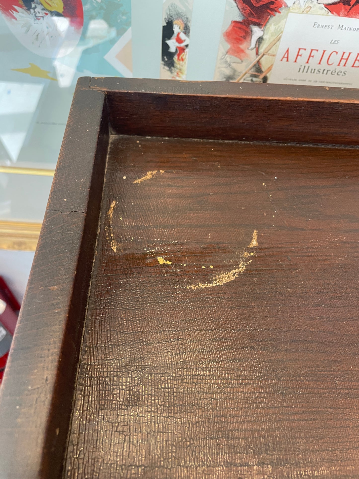 Antique Oak Three Door Bookcase, AS IS (0OW002)