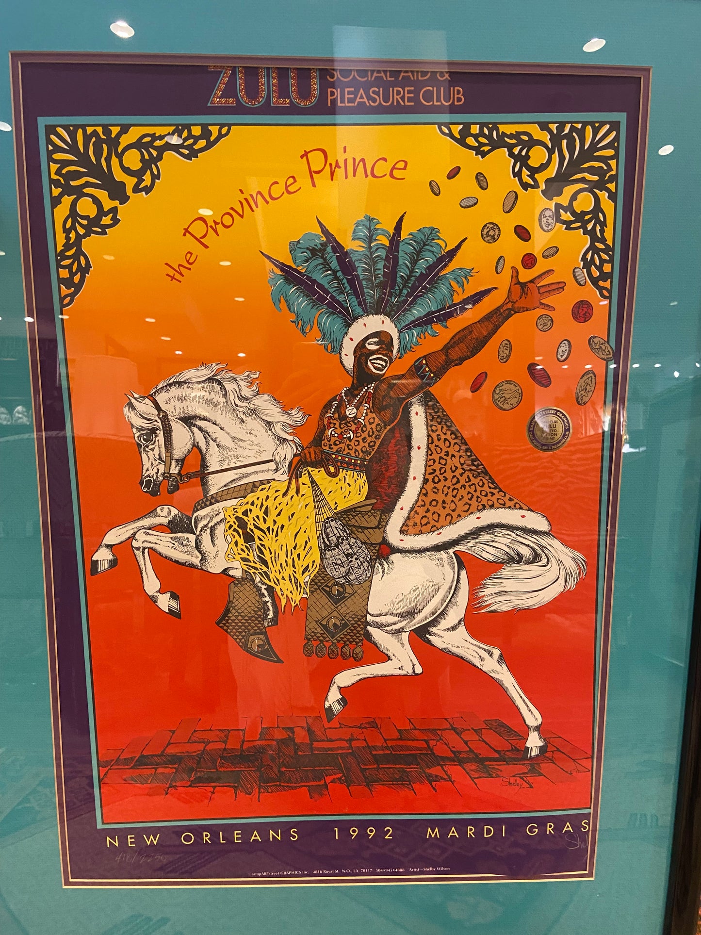 Zulu Social and Pleasure Club Limited Edition Poster "Province Prince" (25031)