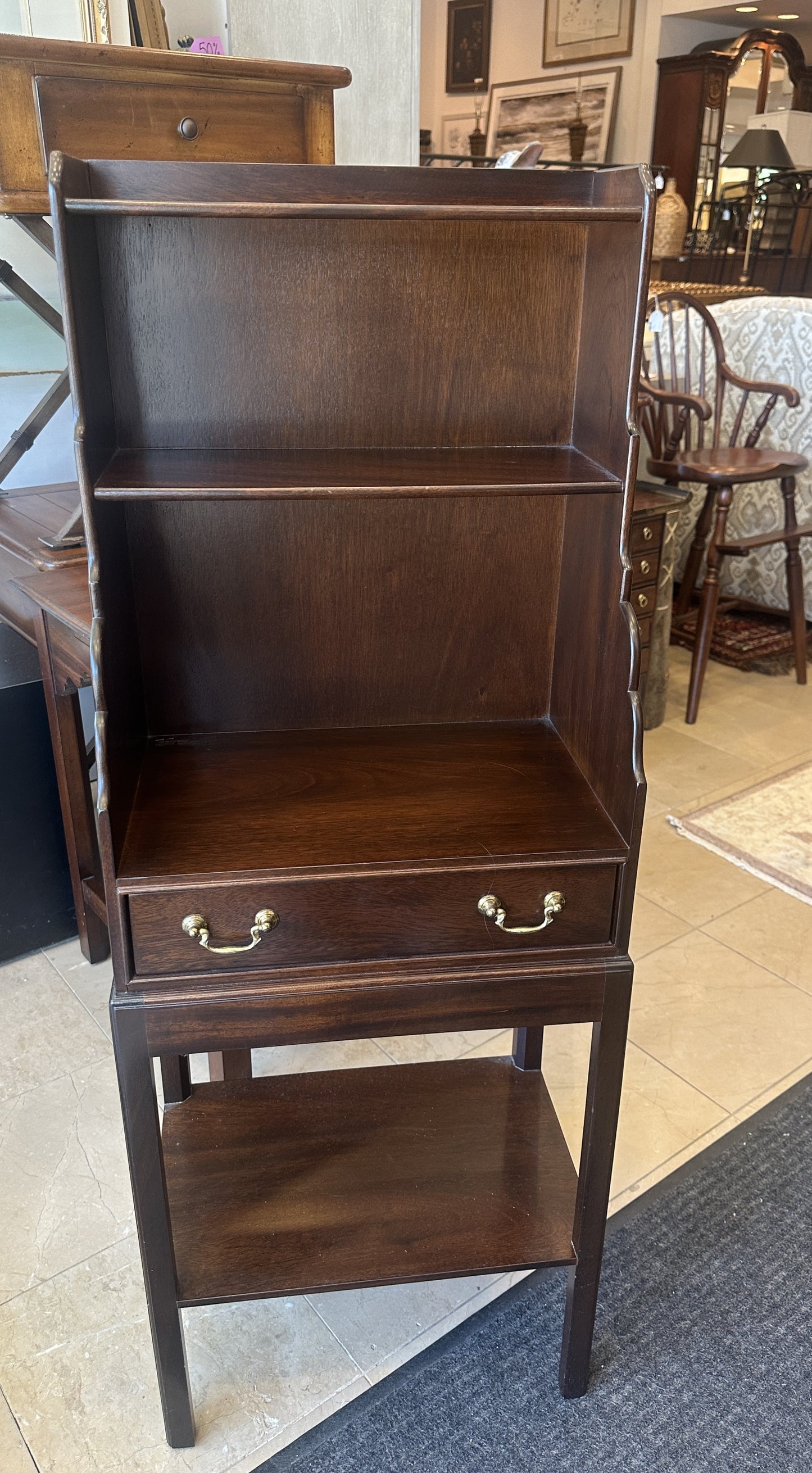 Mahogany Small Bookshelf/Etagere (0C401J)