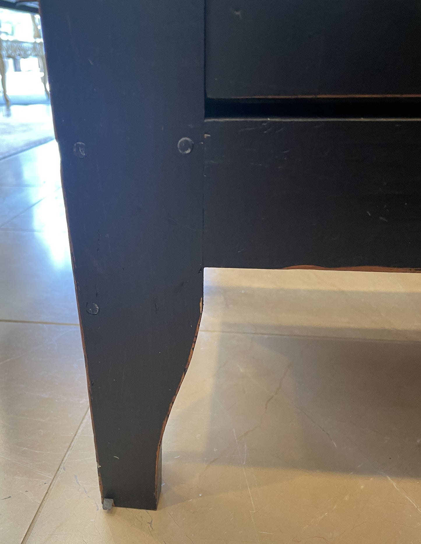 Rustic Sideboard with Two Glass Paned Doors (0OW003)