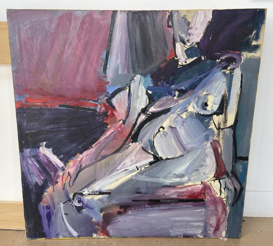 Lelde Vinters-Ore Nude Woman Original Painting (27860)