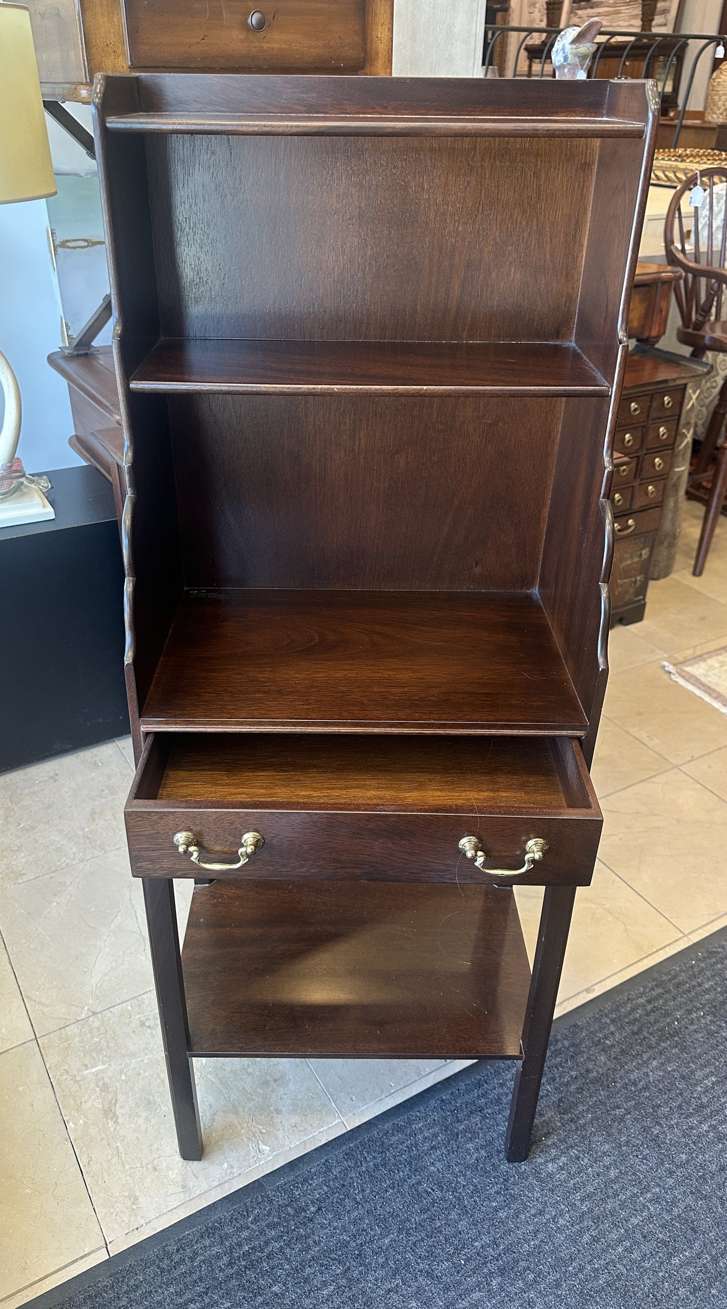 Mahogany Small Bookshelf/Etagere (0C401J)