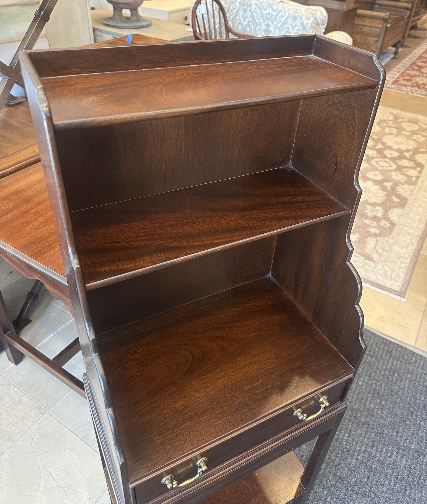 Mahogany Small Bookshelf/Etagere (0C401J)
