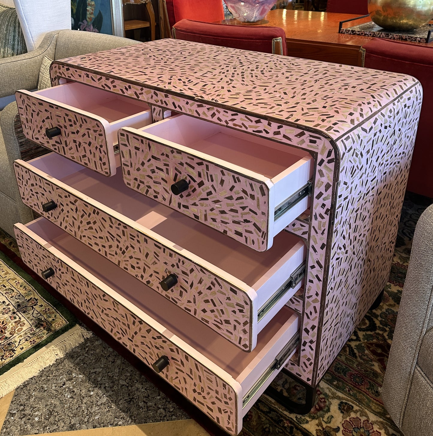 Moe's Home Collection Waterfall Dresser in Pink (0NY001)