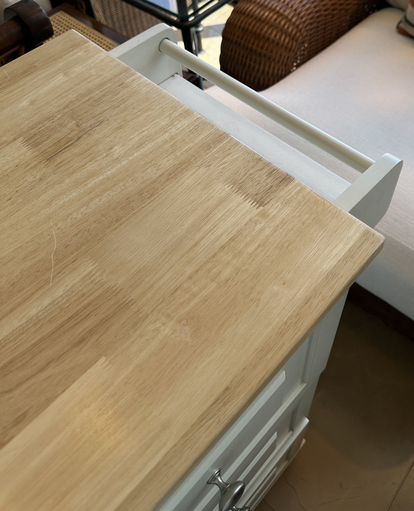 Kitchen Cart with Butcher Block Top (0NW00M)