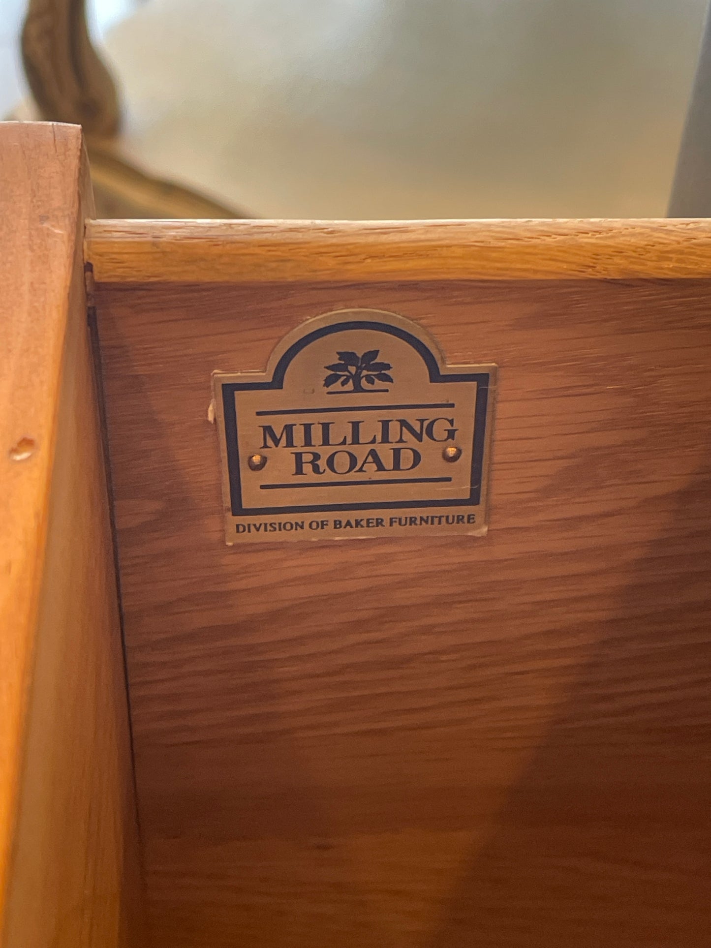 Milling Road Two Drawer Chest with Star Pulls, AS IS (0ED00B)