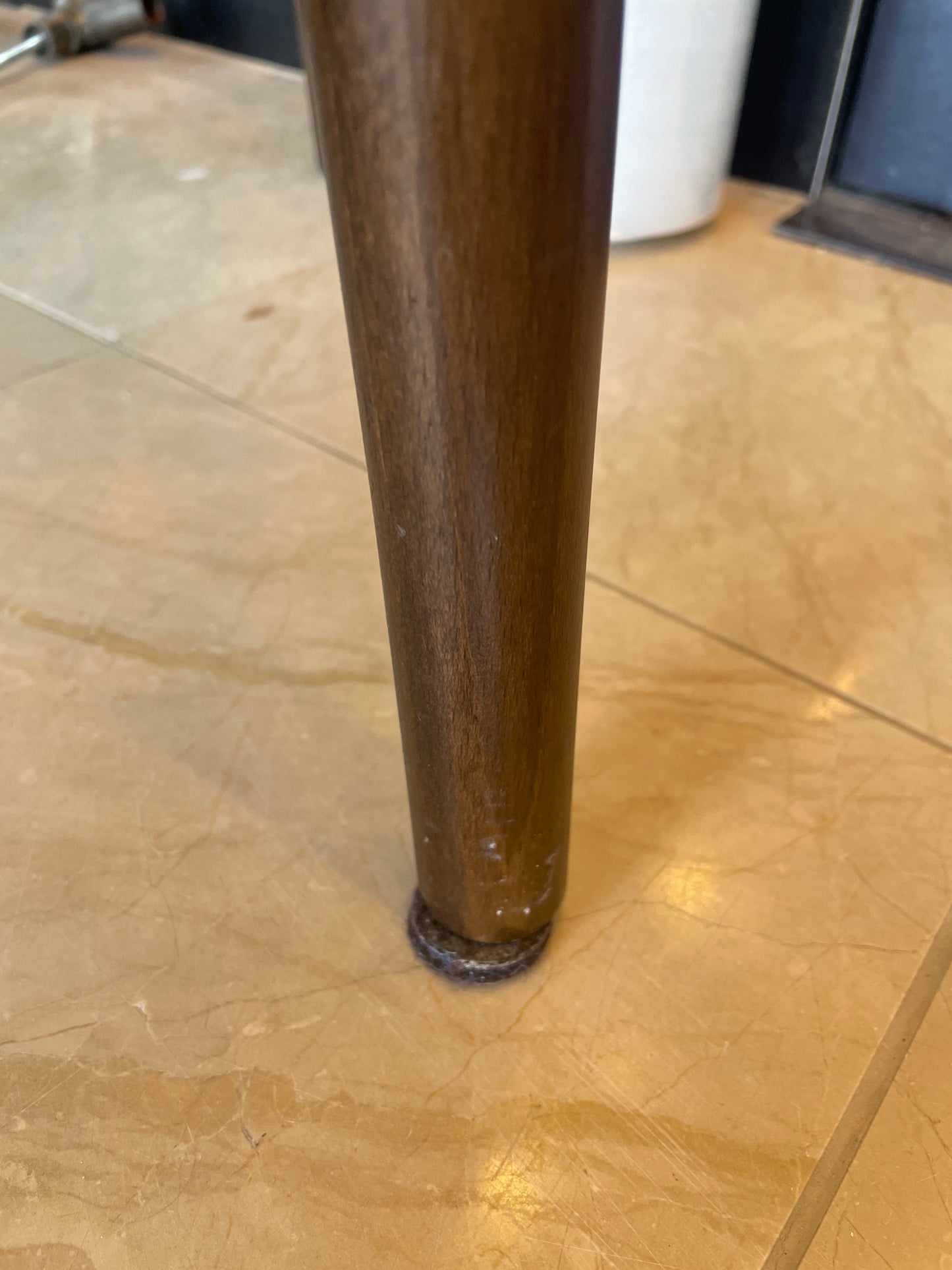 Crate and Barrel Crescent Dining Chairs with Rushed Seat, set of 4 (0L700L)