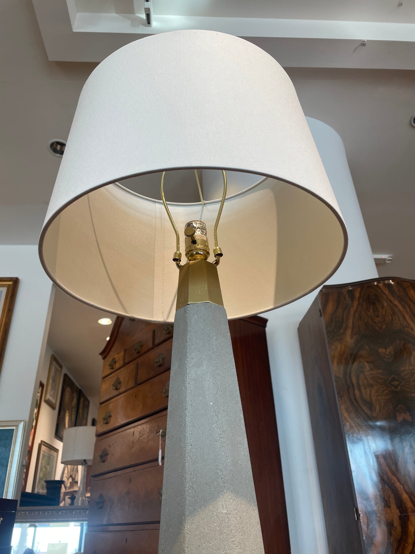 Cement Pillar Table Lamp (0L701H)