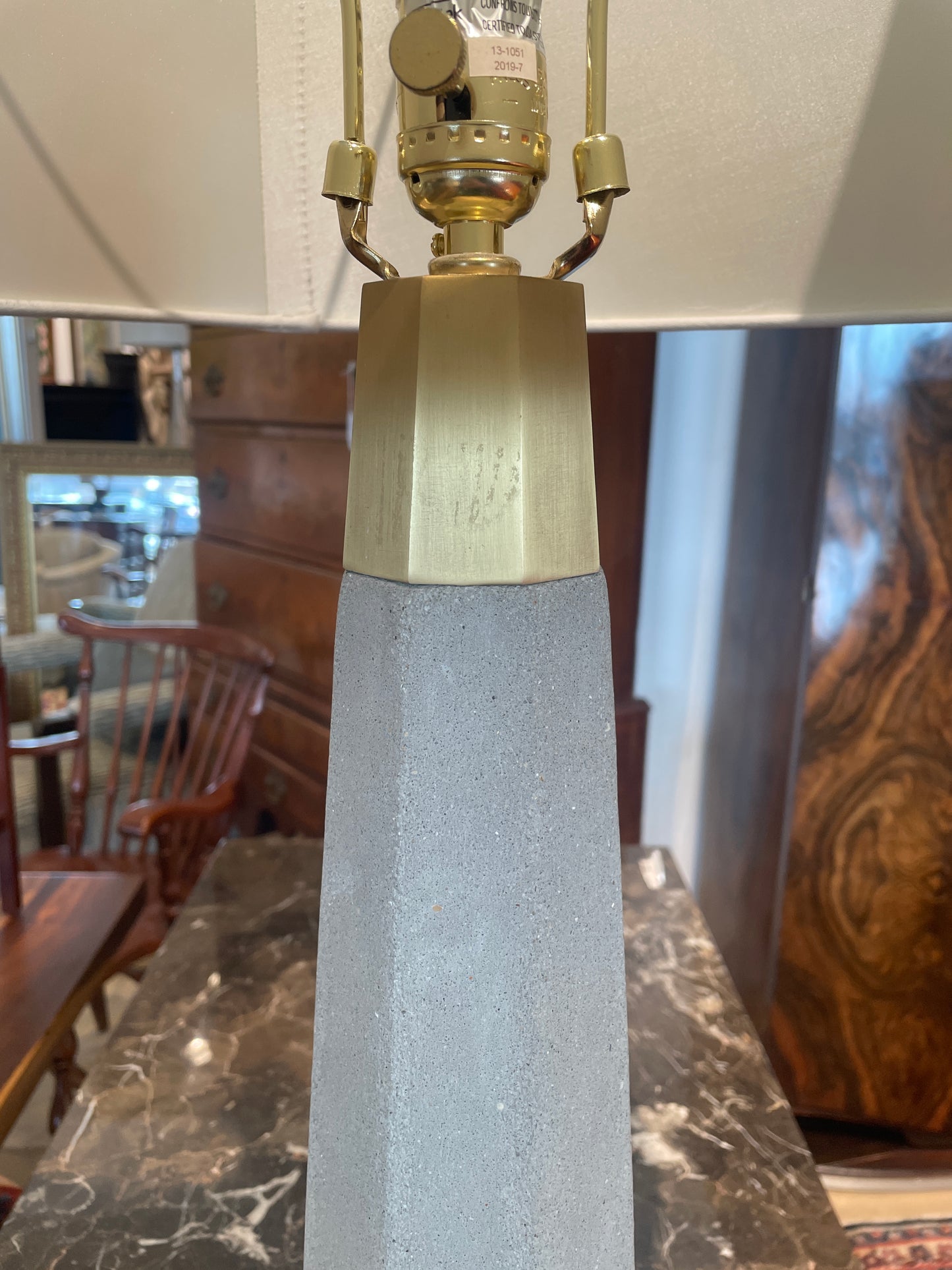 Cement Pillar Table Lamp (0L701H)