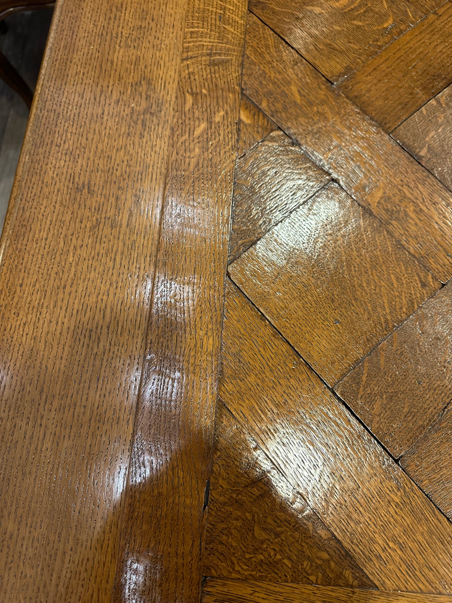 Pierre Colletier Oak Parquet Game Table (0NW006, 0NW005) (Two Available)