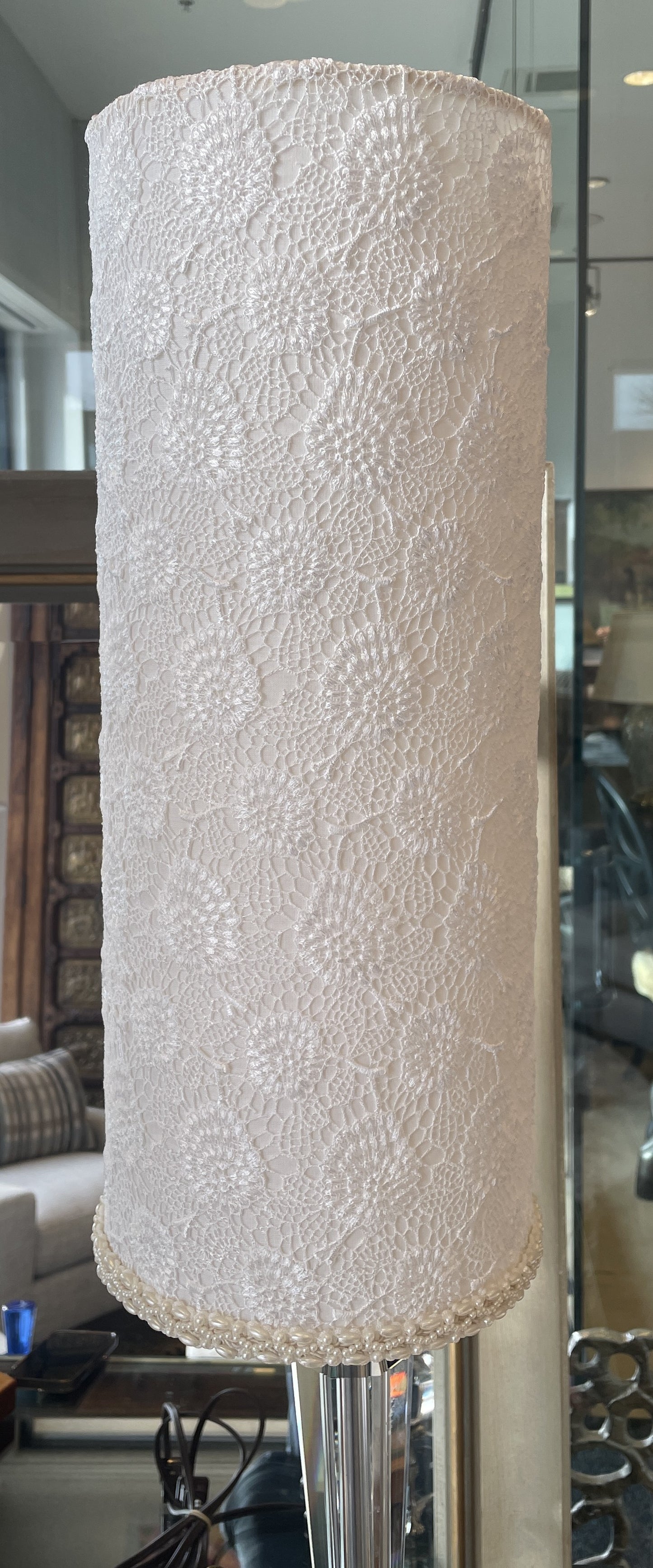 Luna Bella Floral Shade Crystal Lamp (0H2002)