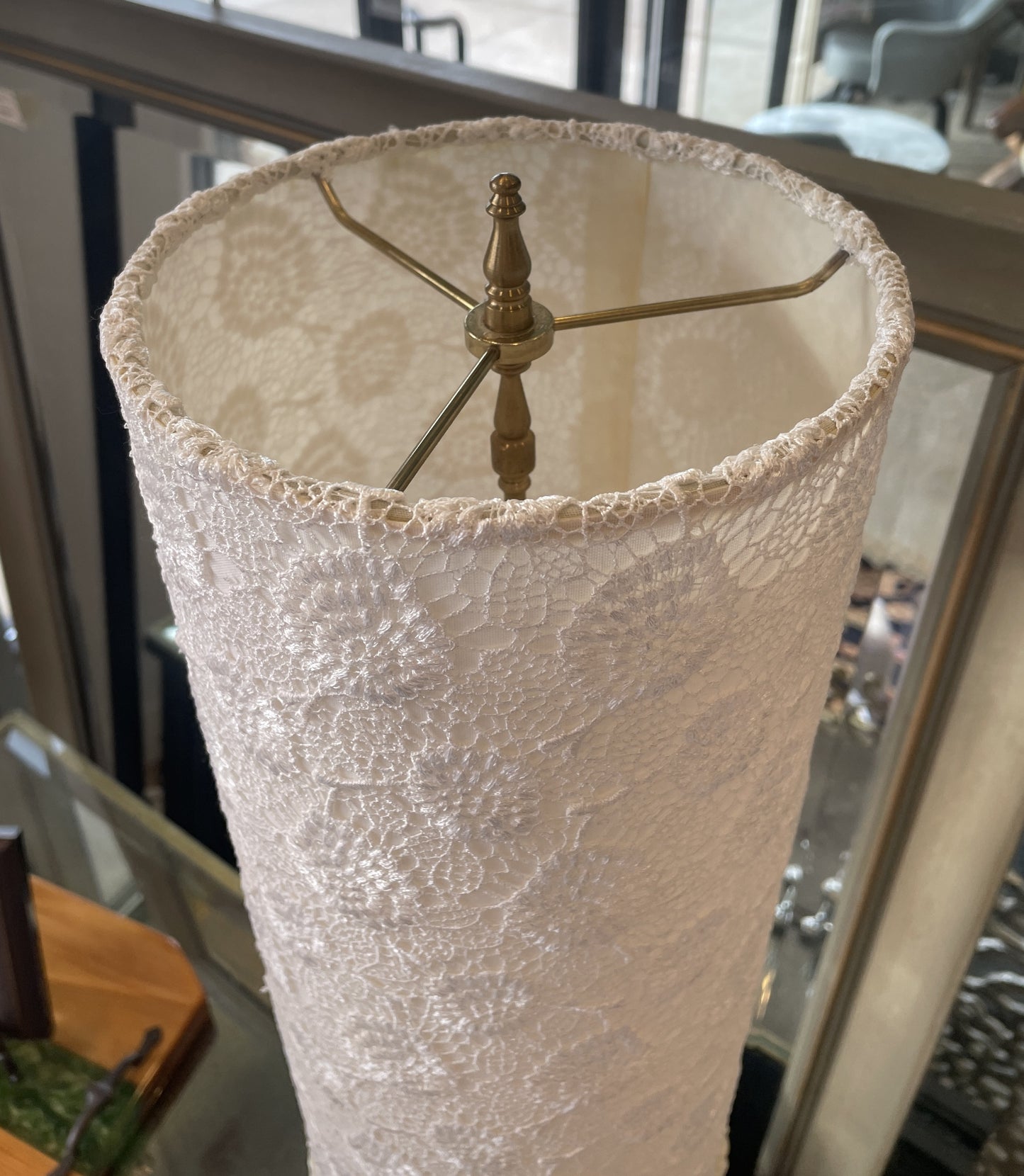 Luna Bella Floral Shade Crystal Lamp (0H2002)