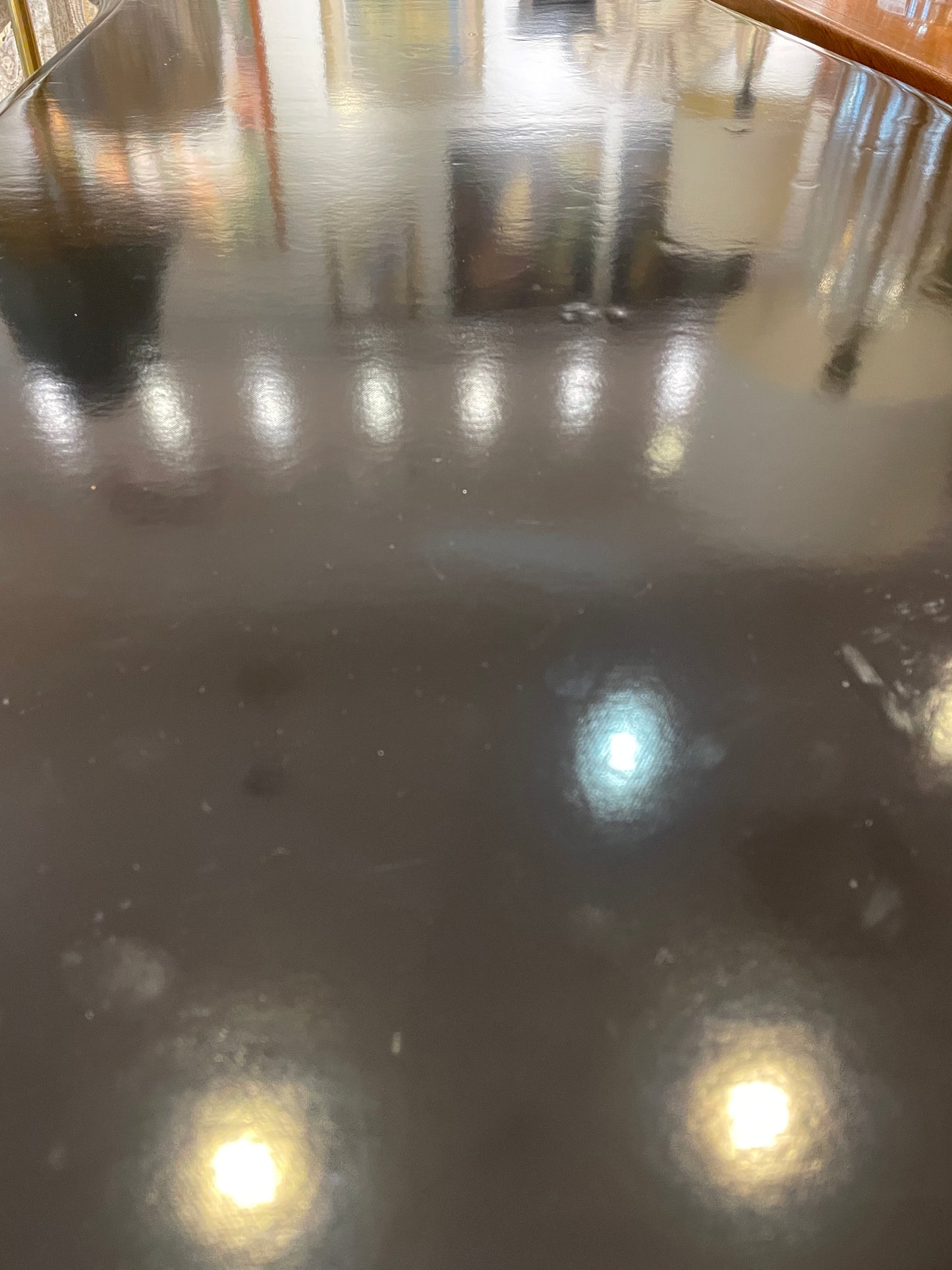 Regency Style Black desk with Leather Top (0L7001)