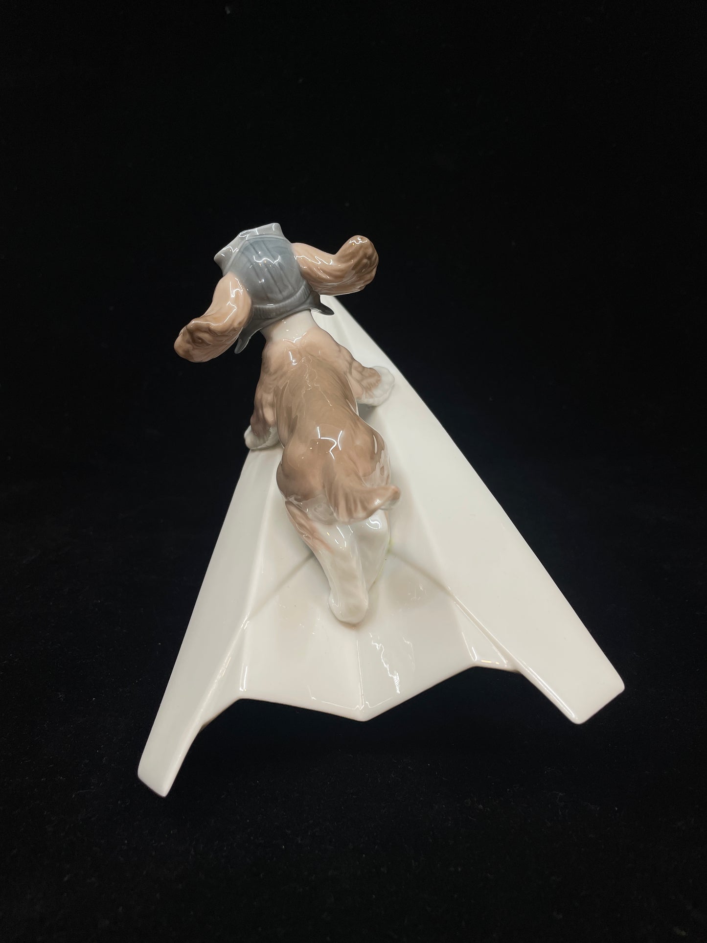 Lladro "Let's Fly Away" Dog on a Paper Airplane with Box #06665