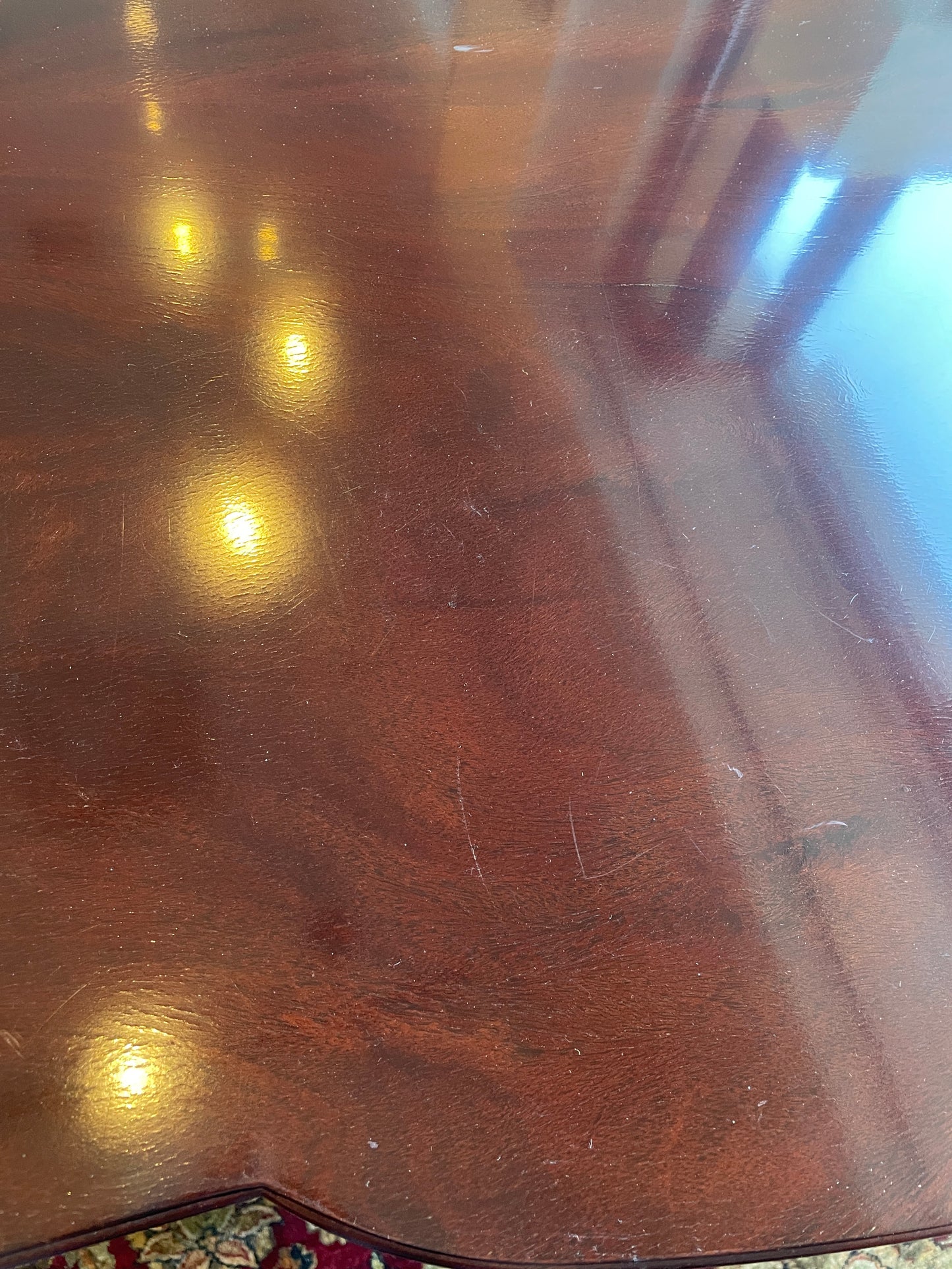 Baker Double Pedestal Dining Table, AS IS (0OX001)