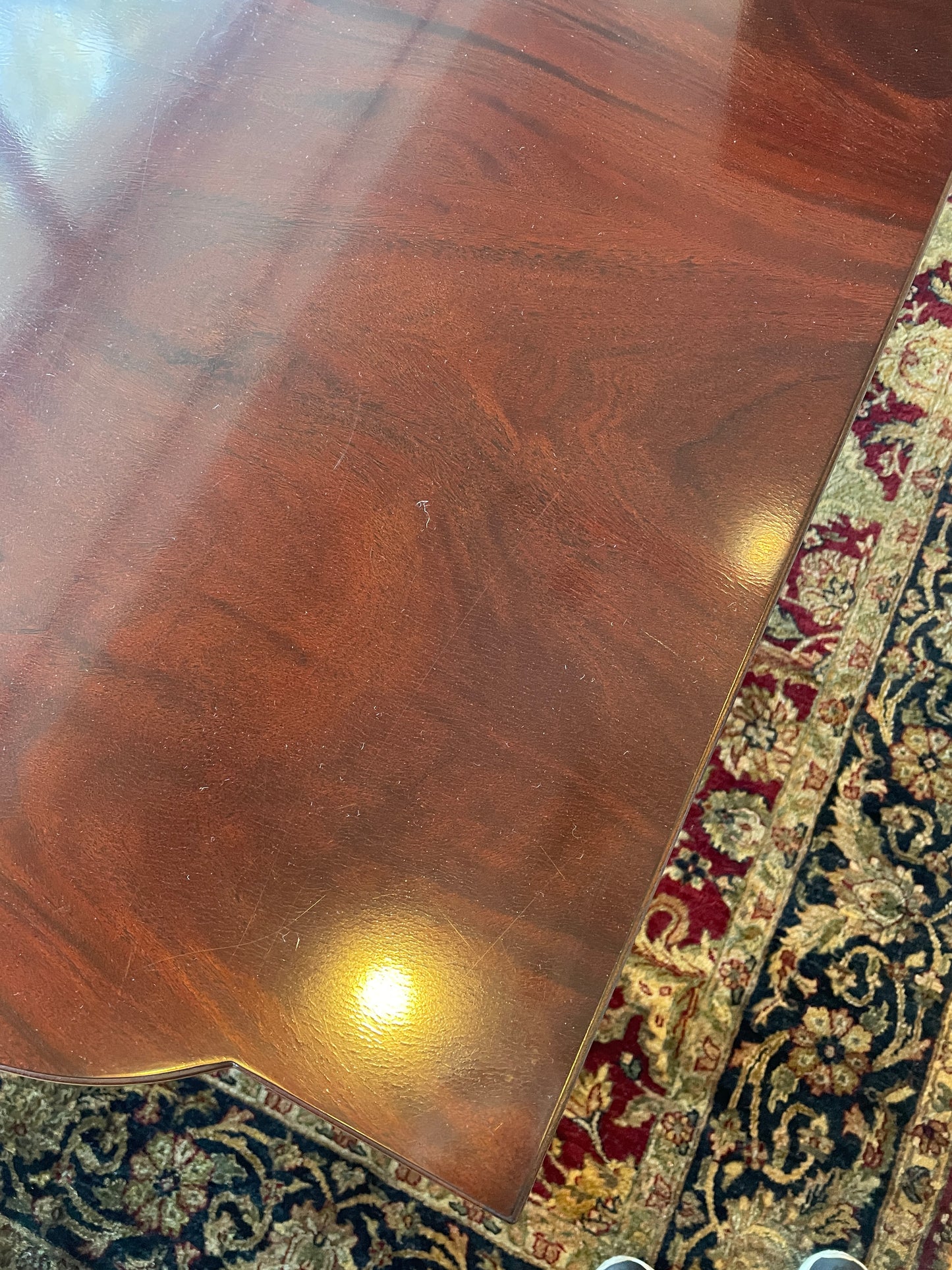 Baker Double Pedestal Dining Table, AS IS (0OX001)
