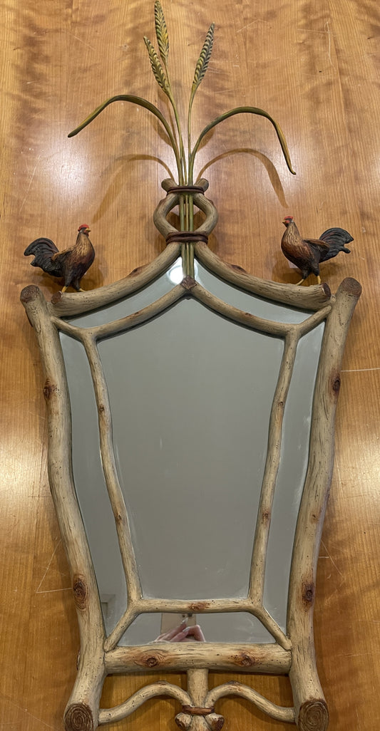 Carver's Guild Rooster Mirror by Carol Canner