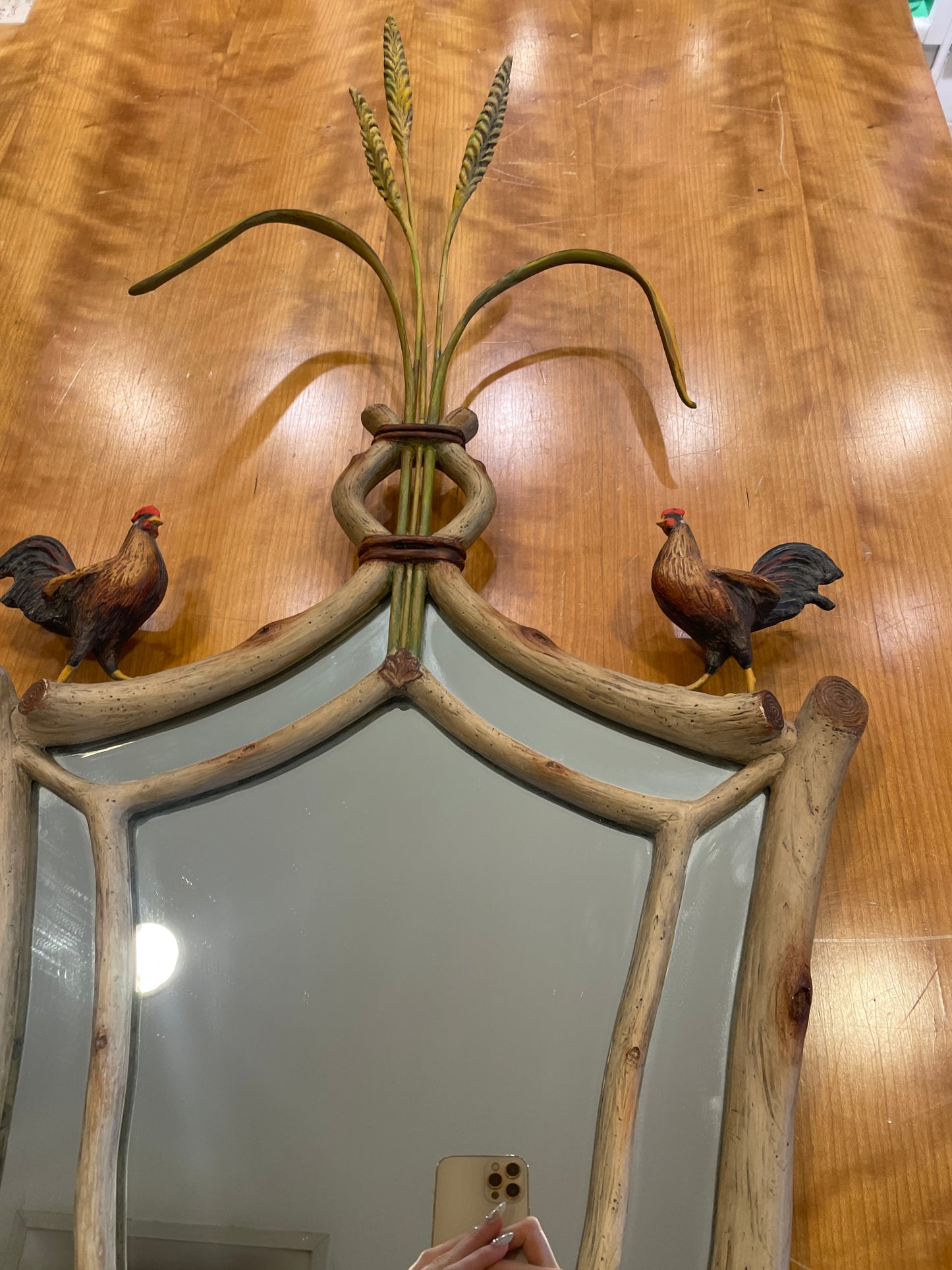 Carver's Guild Rooster Mirror by Carol Canner