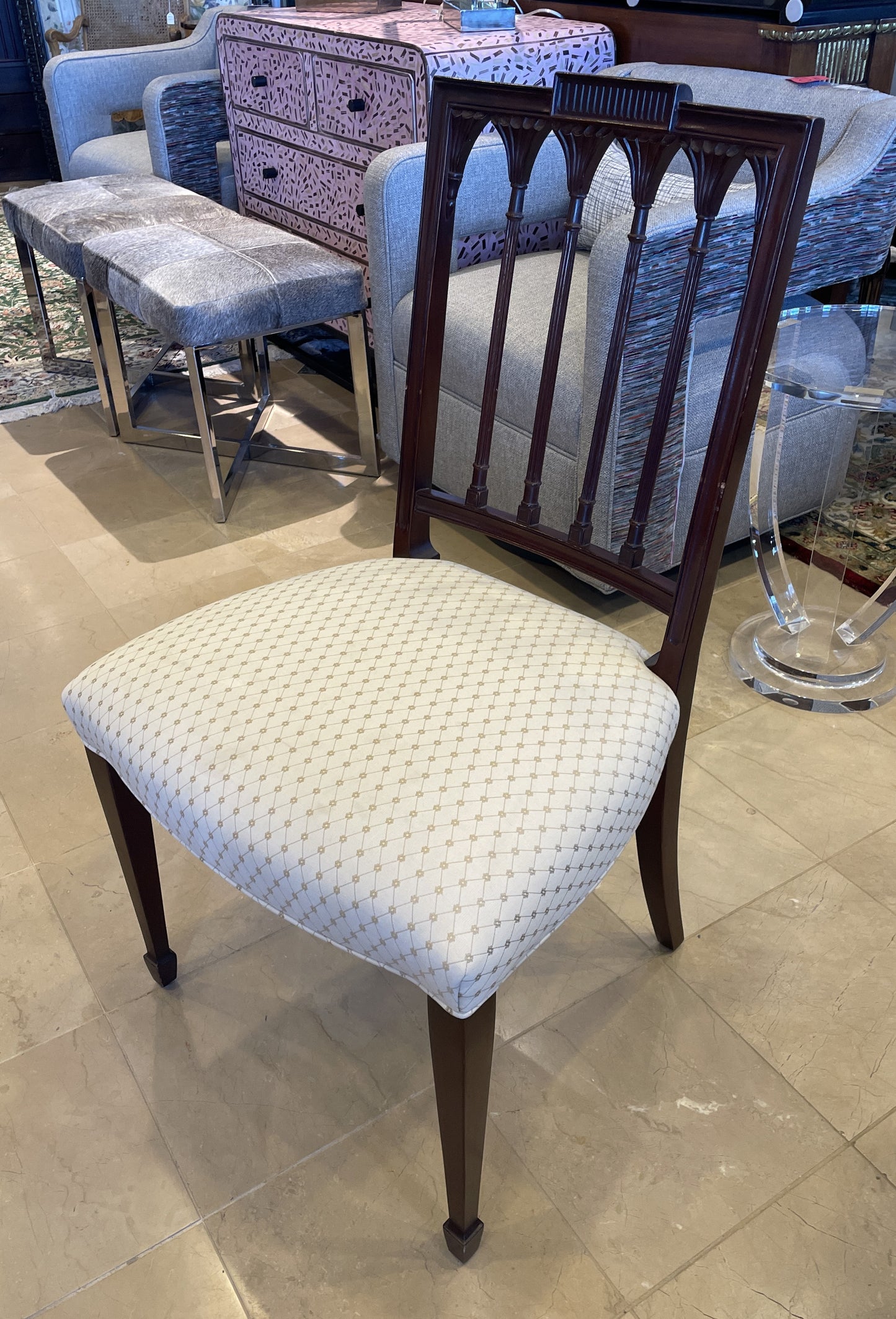 Baker Historic Charleston Marley Dining Chairs, Set of 8 AS IS (0OX002)