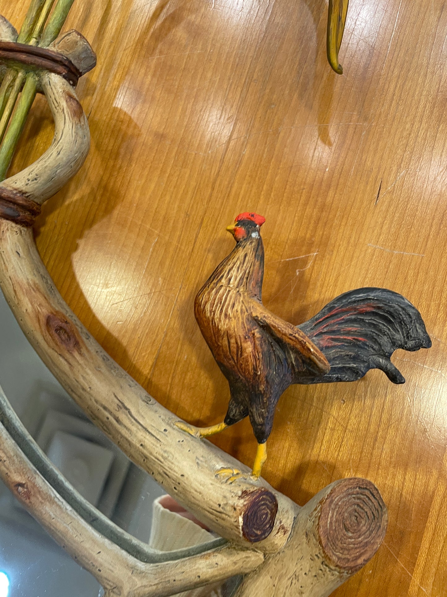 Carver's Guild Rooster Mirror by Carol Canner