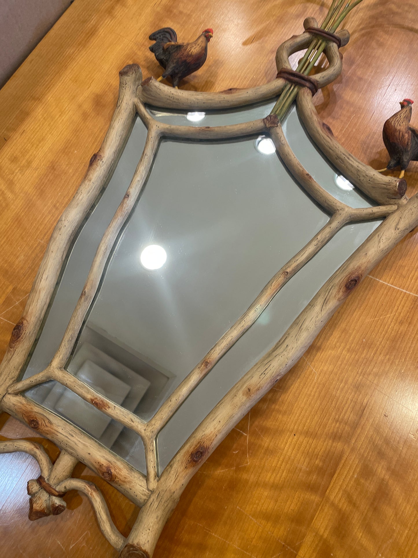 Carver's Guild Rooster Mirror by Carol Canner