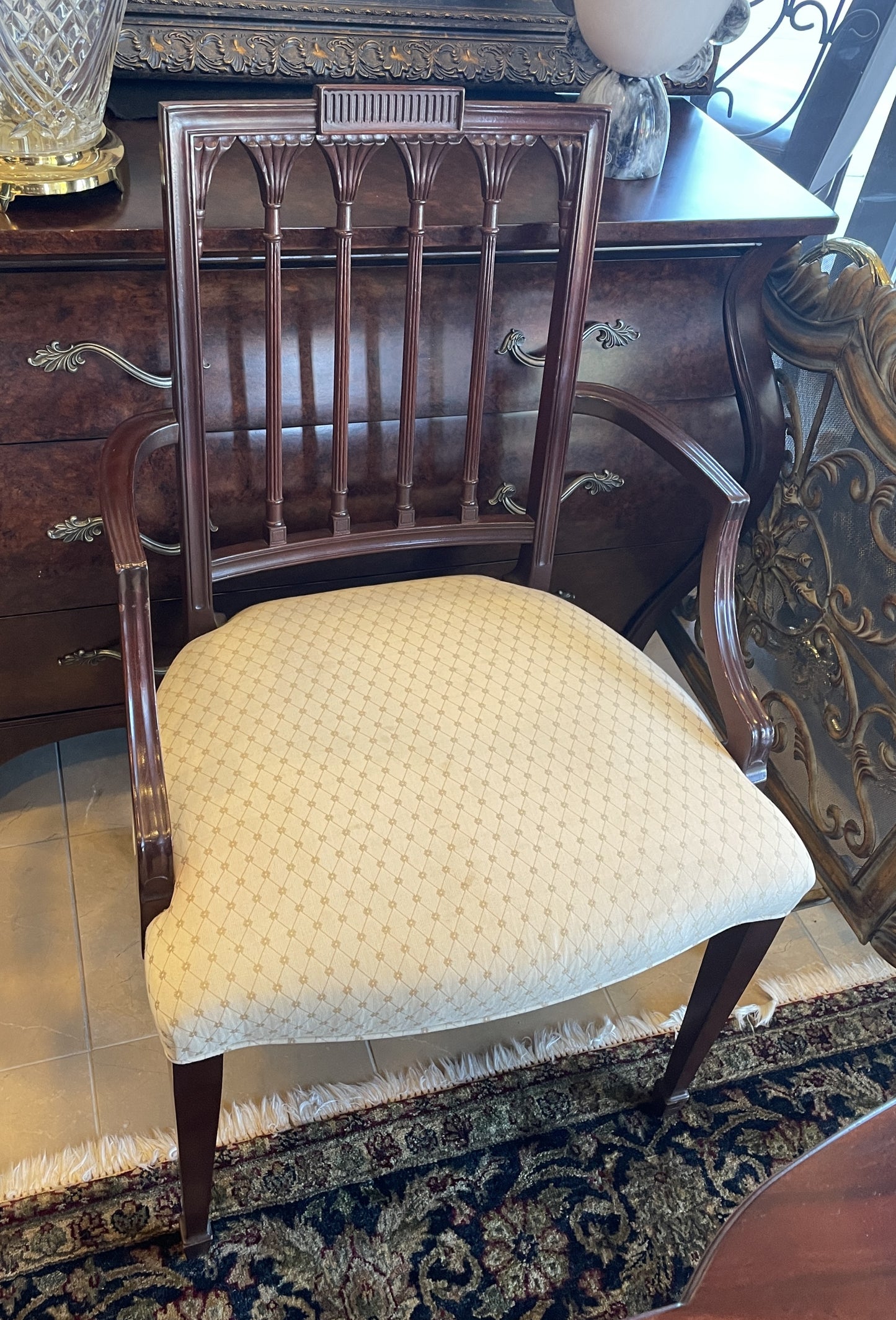 Baker Historic Charleston Marley Dining Chairs, Set of 8 AS IS (0OX002)