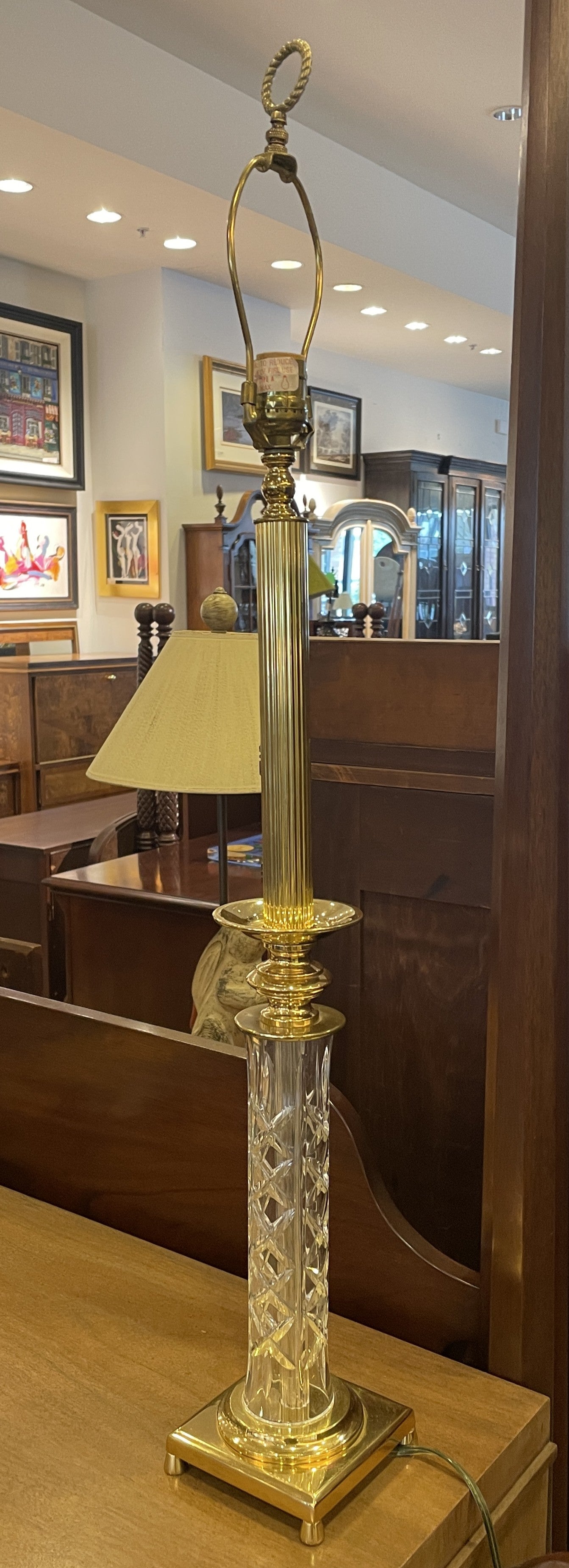 Waterford Stick Lamp, AS IS, no shade (0HO00G)