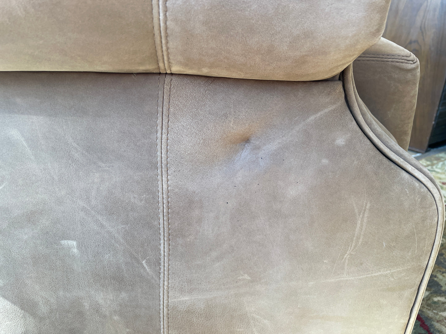 Henredon Overstuffed Mirco-suede Chair (Four available 0ED00D 0ED00E 0ED00F 0ED00G)