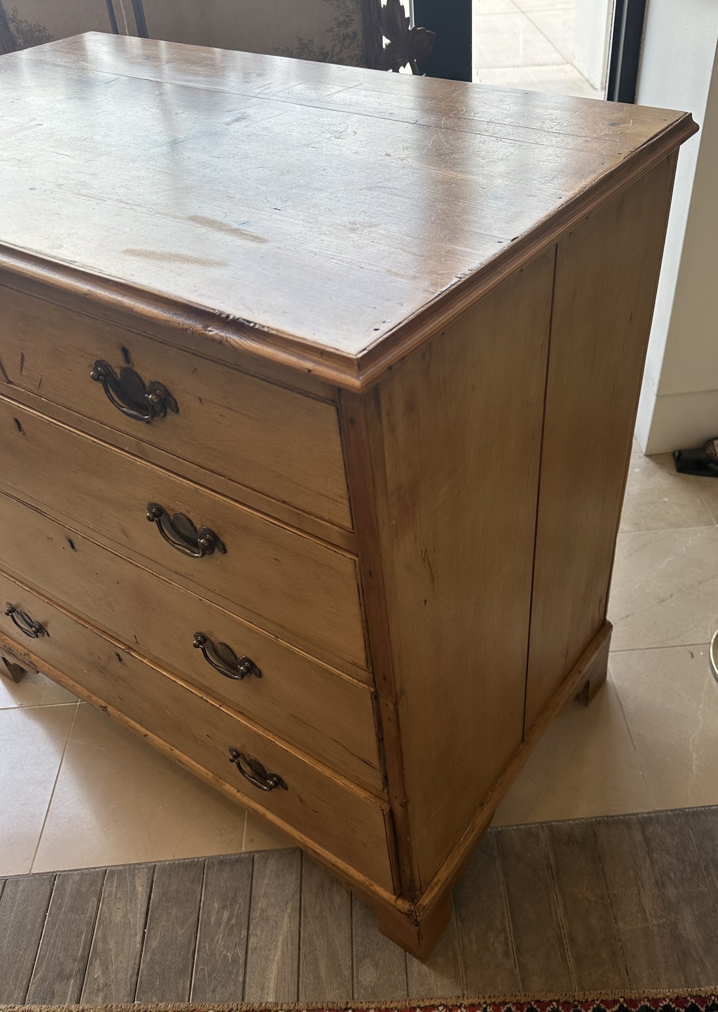 Antique Pine Block Front Chest (0NW00E)