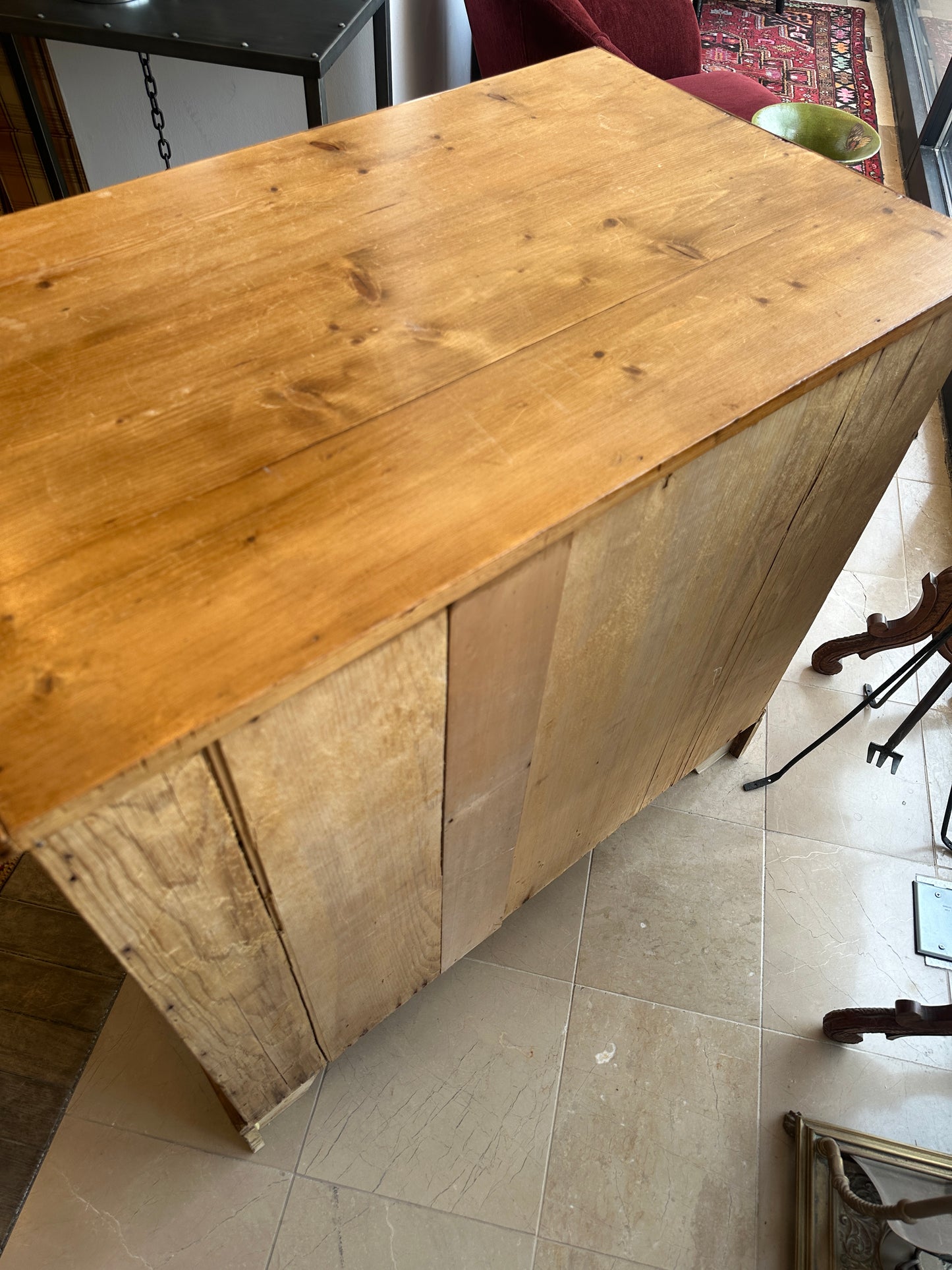 Antique Pine Block Front Chest (0NW00E)