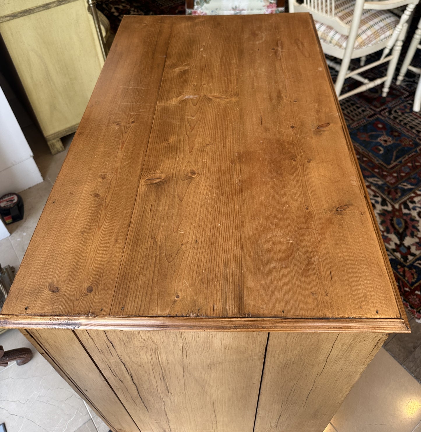 Antique Pine Block Front Chest (0NW00E)