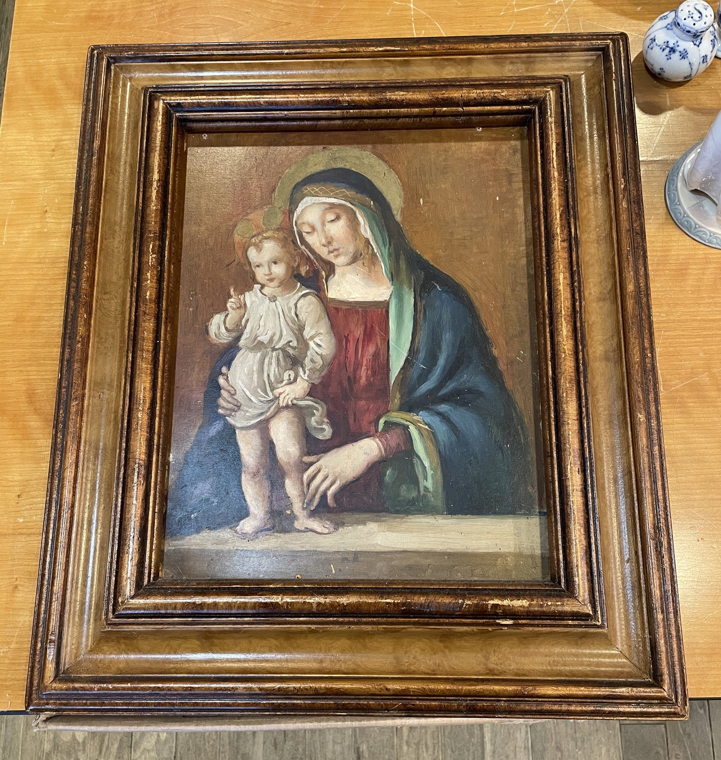 Reproduction of Bernardino Pinturicchio, Oil on Board "Madonna of the Windowsill" (03T00P)