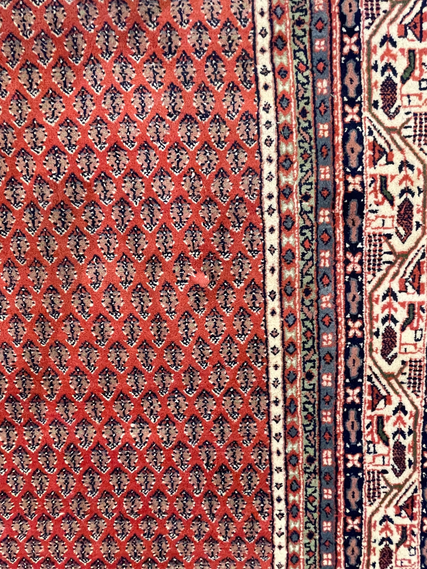 Persian Sarouk Mir Rug in Raspberry (Approx. 8'1x11'6) (0L7022)